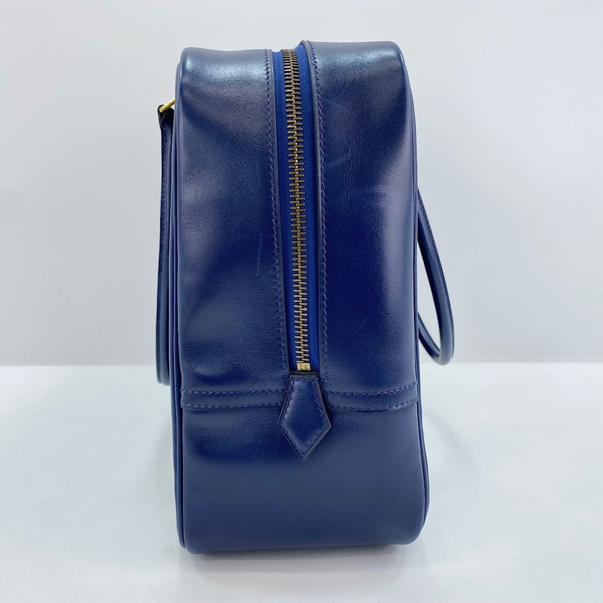 Hermes Plume Navy Handbag (Pre-Owned)