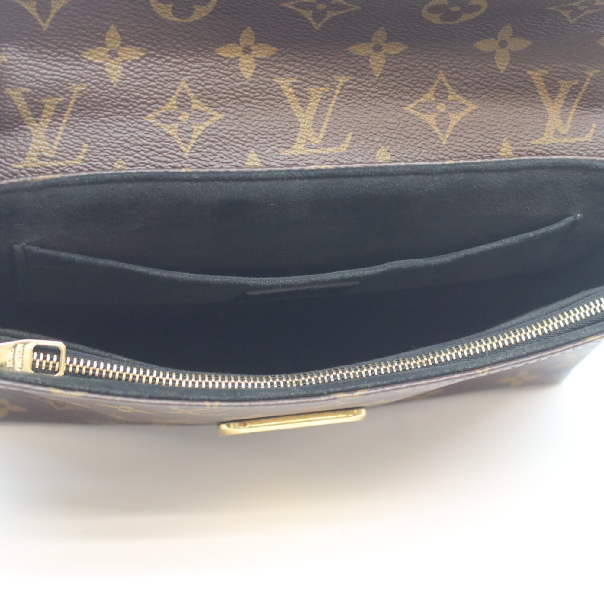 Louis Vuitton Black Brown Monogram Shoulder Bag (Pre-Owned)