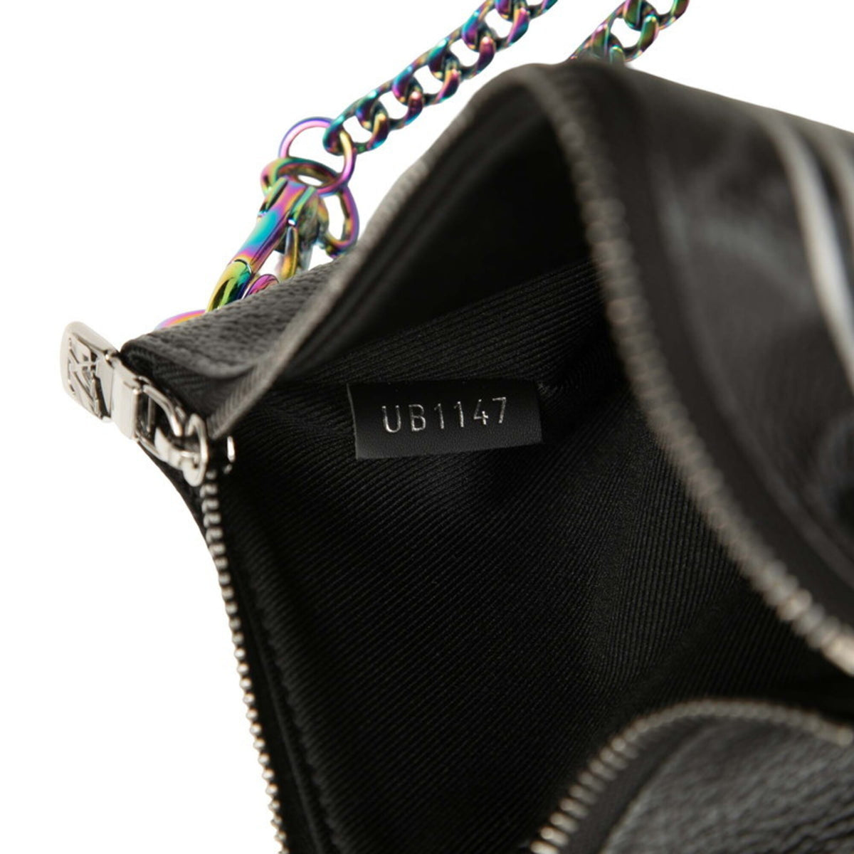 Louis Vuitton Black Pvc Leather Handbag Pouch (Pre-Owned)