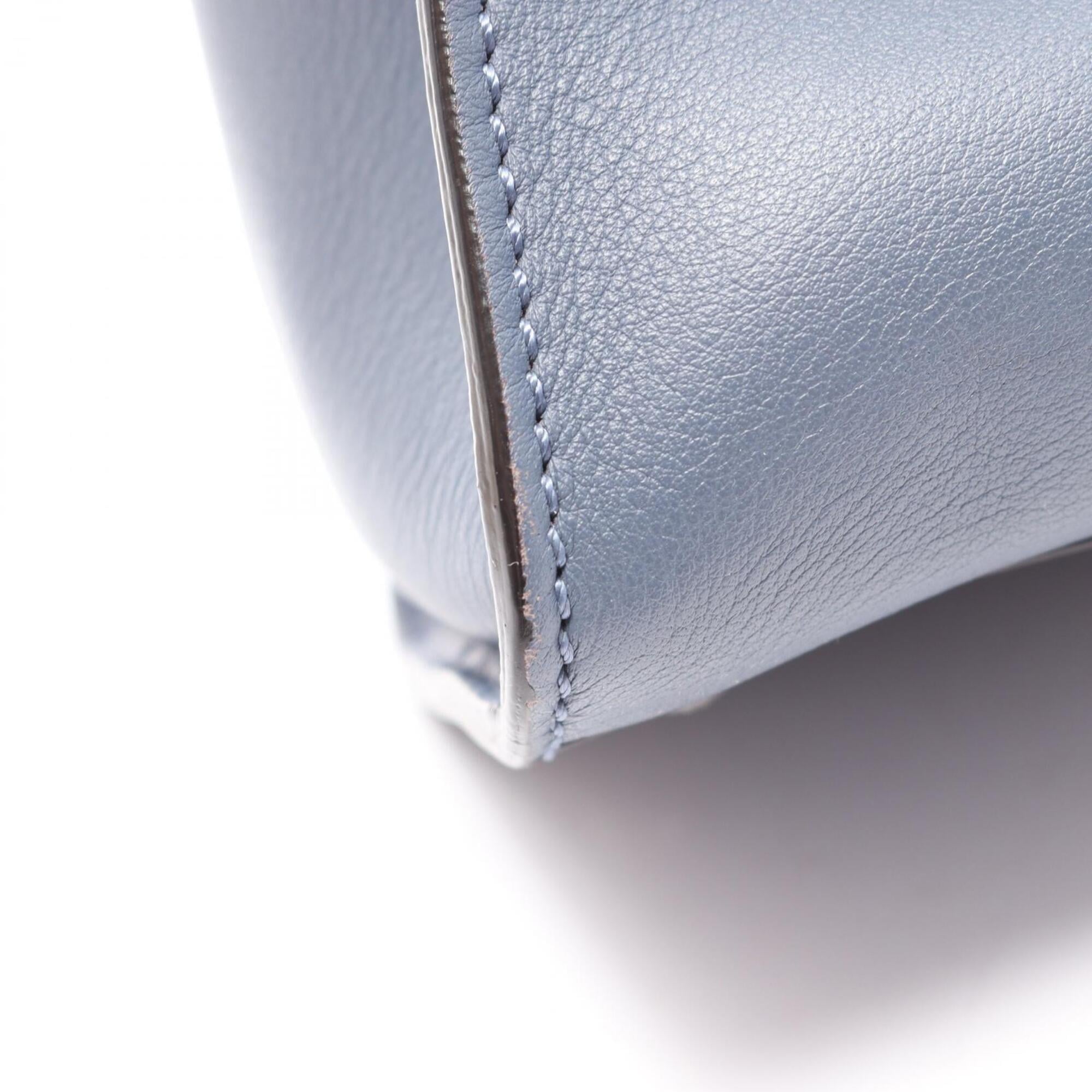Fendi Blue Leather Handbag (Pre-Owned)
