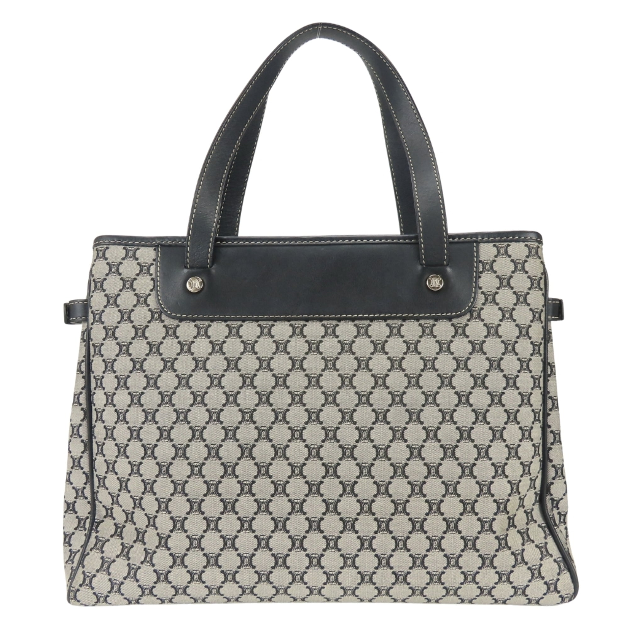 Celine Macadam Black Gray Tote Bag (Pre-Owned)