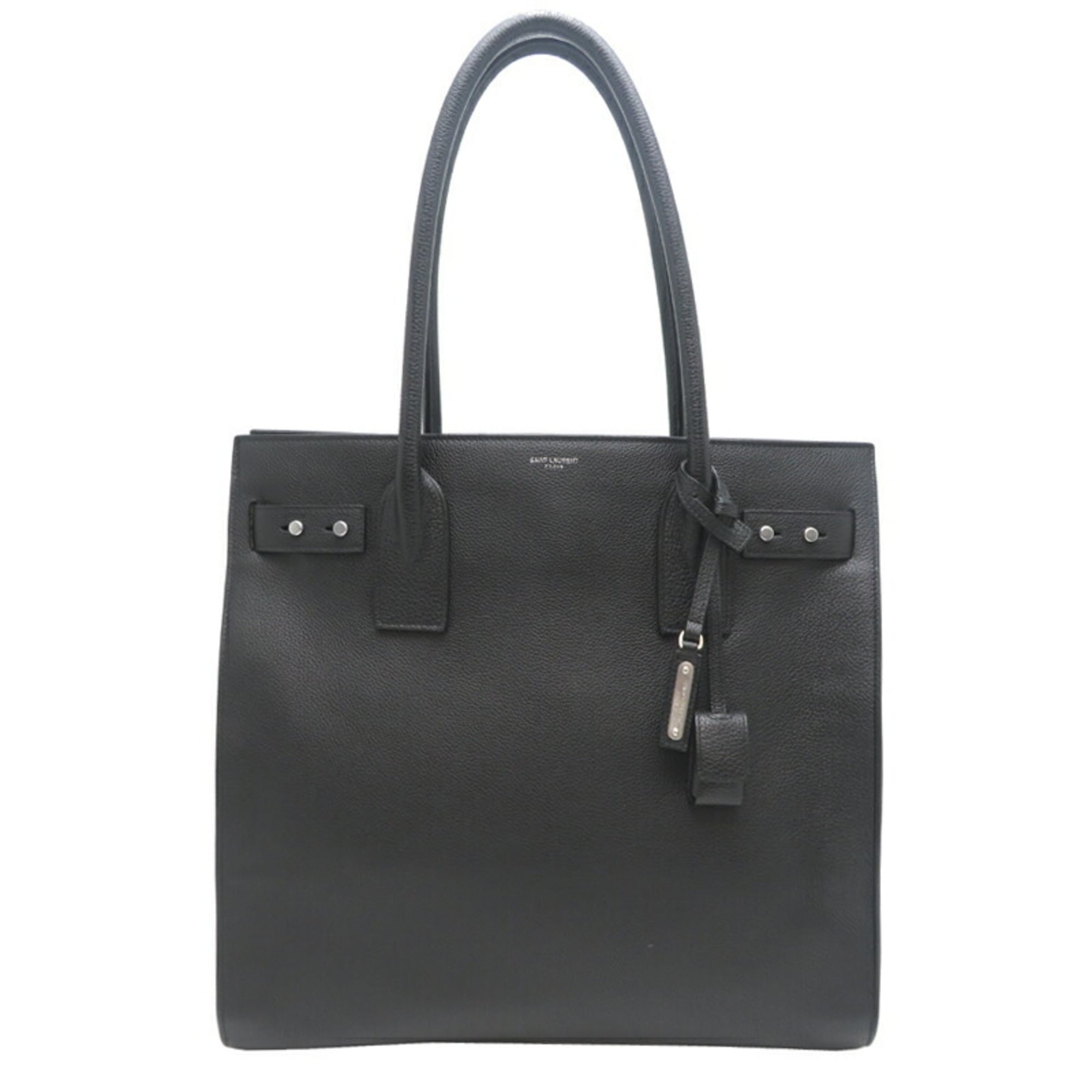 Saint Laurent Black Leather Tote Bag (Pre-Owned)