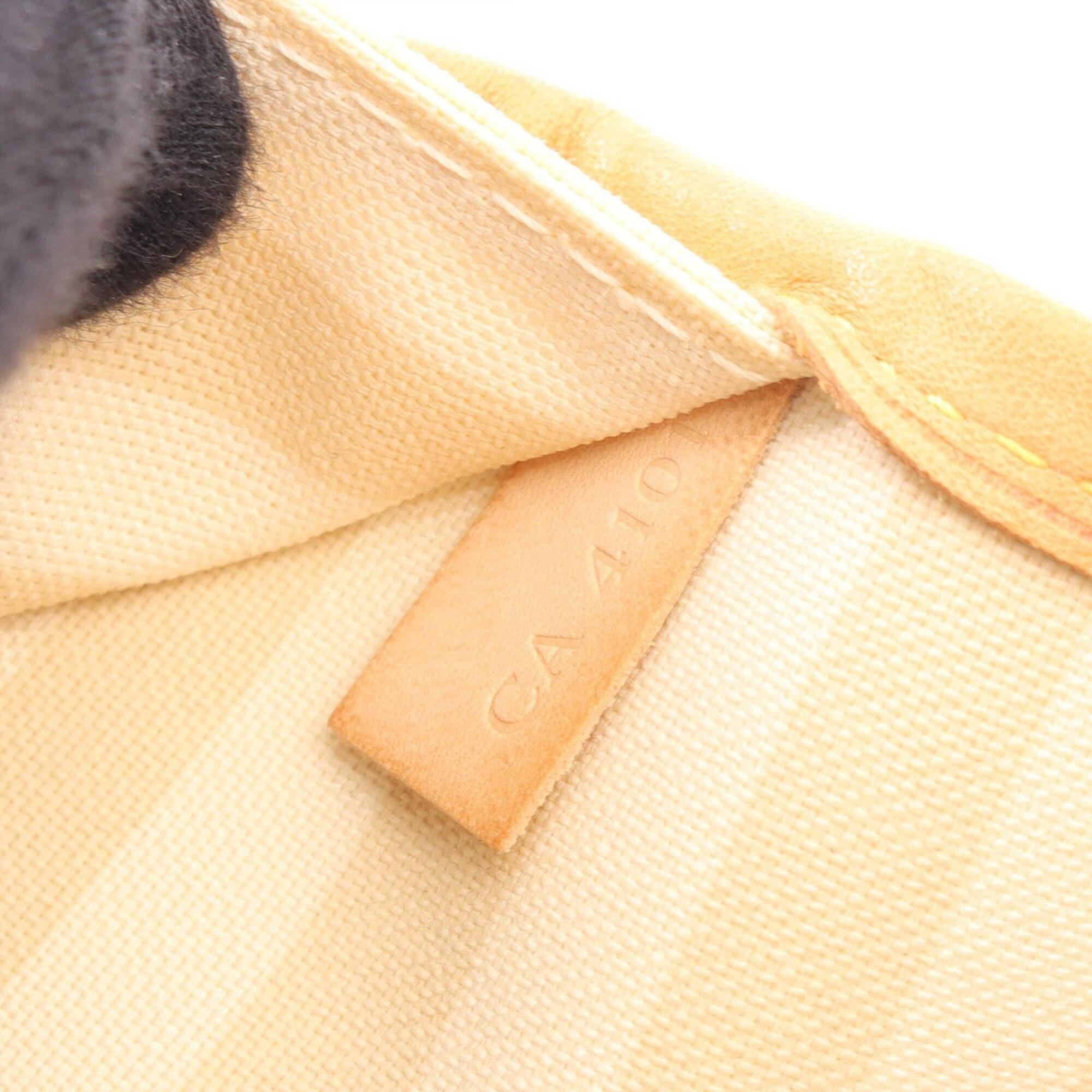 Louis Vuitton Beige Brown Coated Canvas Pvc Monogram Rayures Leather Handbag Tote Bag (Pre-Owned)