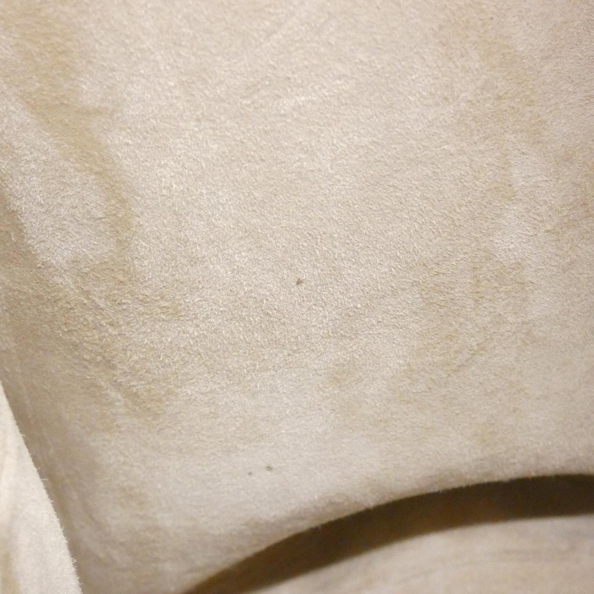 Christian Dior Beige Leather Handbag Tote Bag (Pre-Owned)