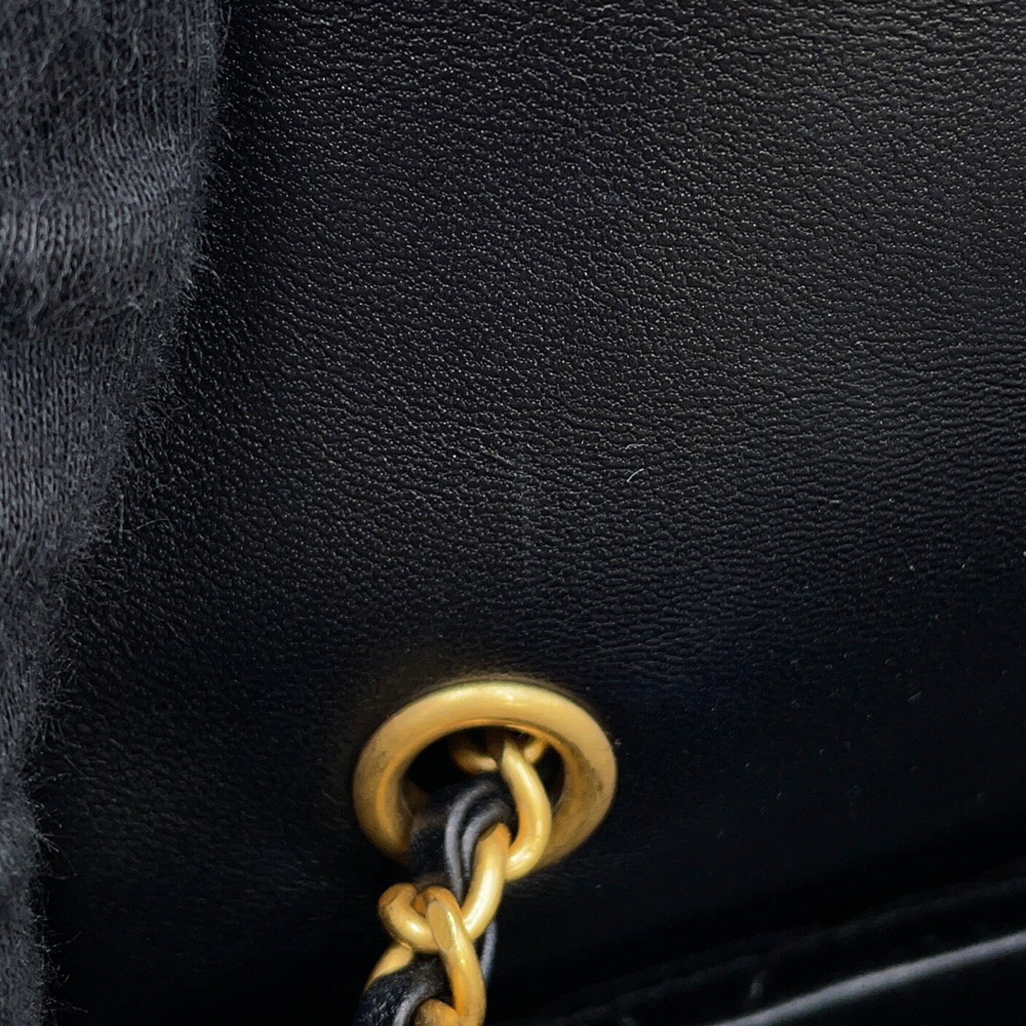 Chanel Black Velvet Handbag Shoulder Bag (Pre-Owned)
