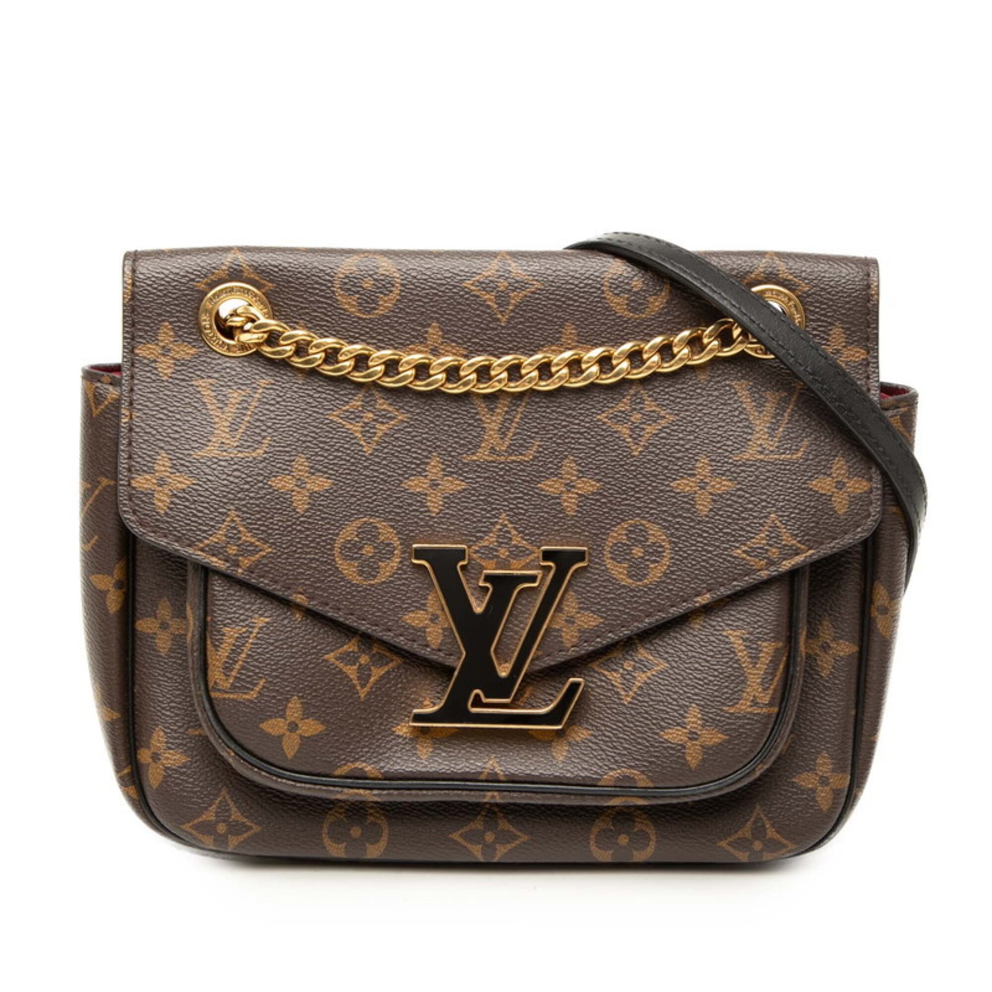 Louis Vuitton Brown Pvc Leather Shoulder Bag (Pre-Owned)