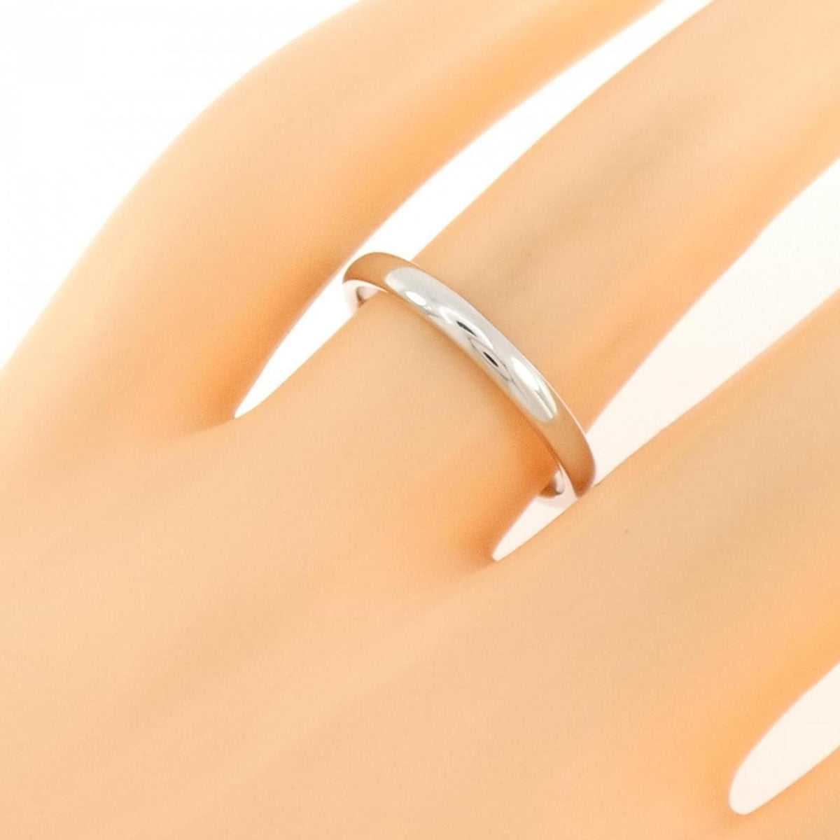Tiffany Platinum Platinum 950 Band Ring (Pre-Owned)
