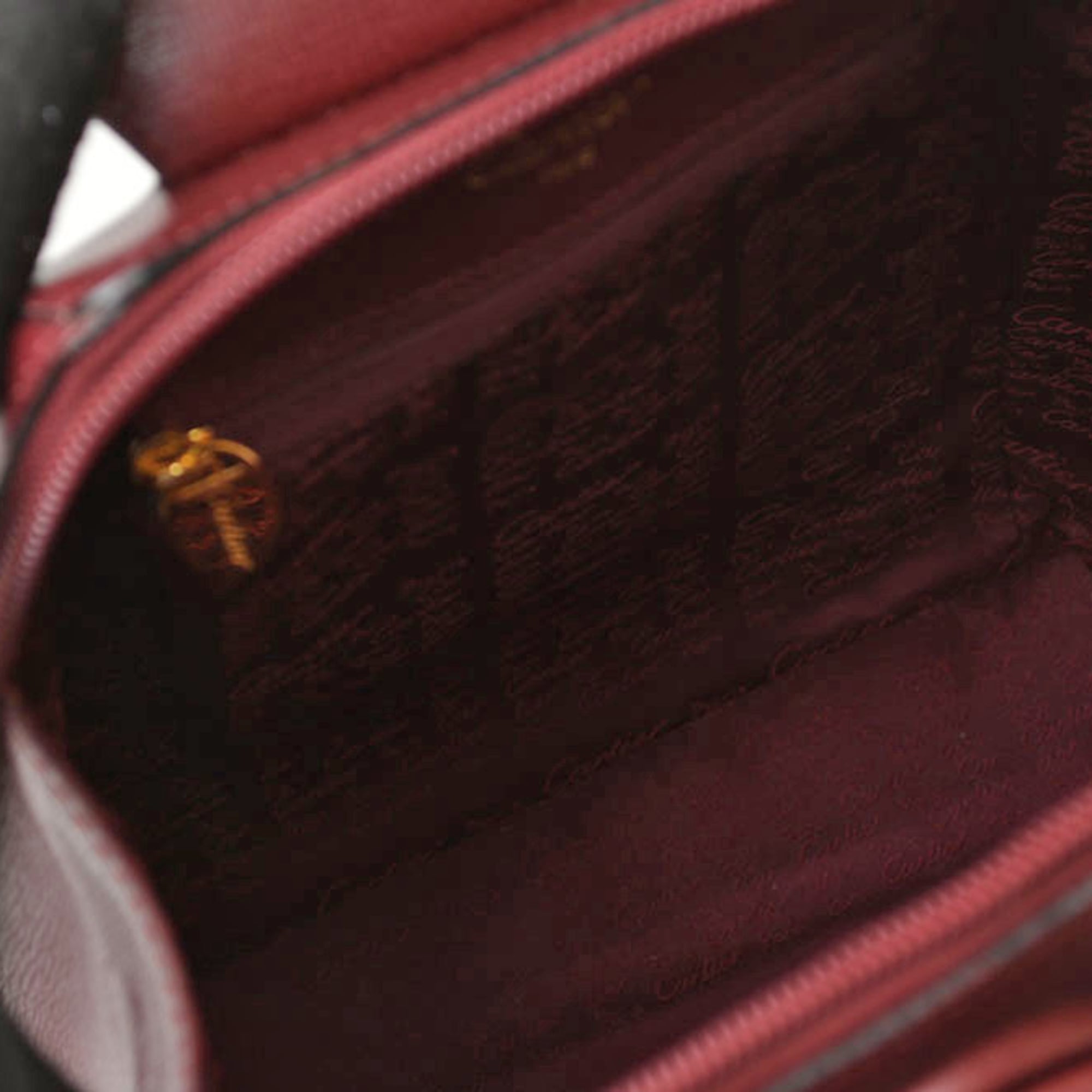 Cartier Bordeaux Leather Backpack (Pre-Owned)
