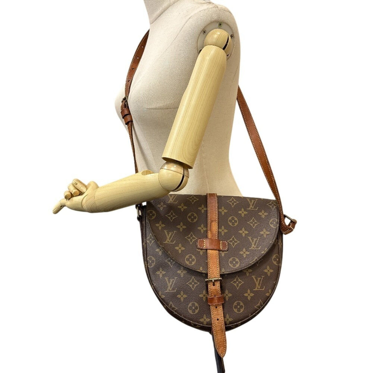 Louis Vuitton Monogram Brown Monogram Leather Shoulder Bag (Pre-Owned)