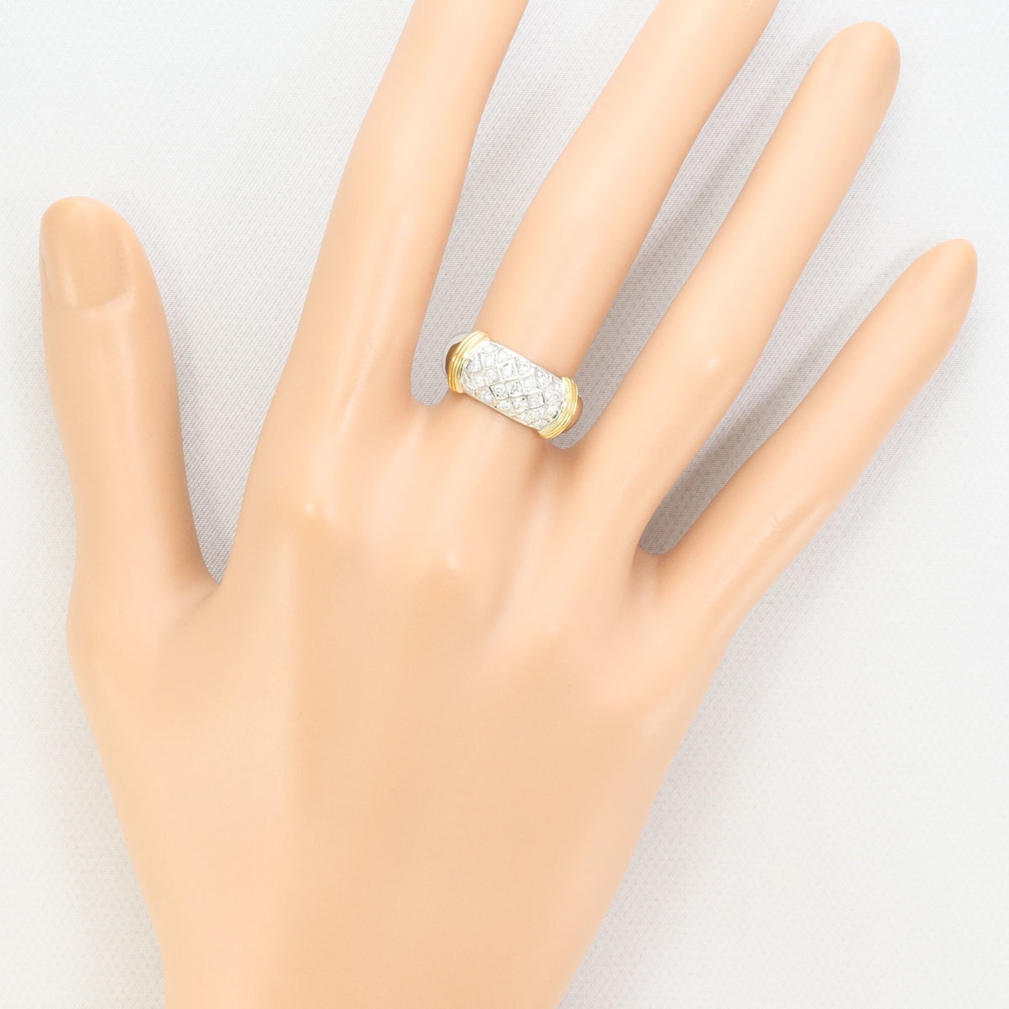 Unbranded Platinum Yellow Gold Yellow Gold (18K) Platinum 900 Band Ring (Pre-Owned)
