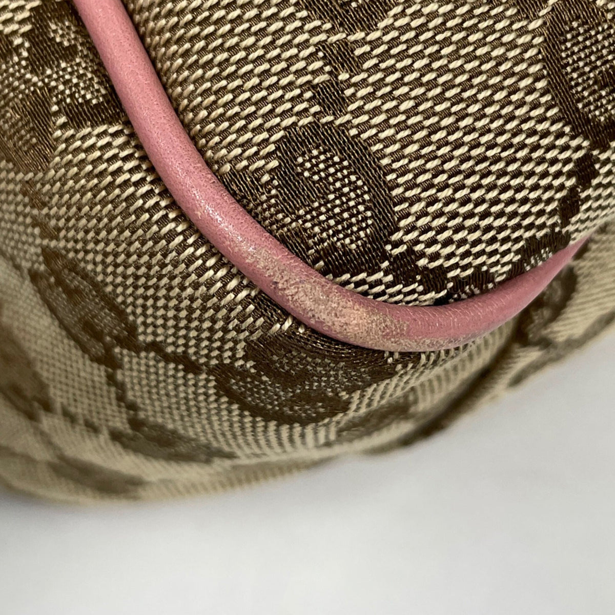 Gucci Gg Canvas Beige Pink Gg Canvas Tote Bag (Pre-Owned)