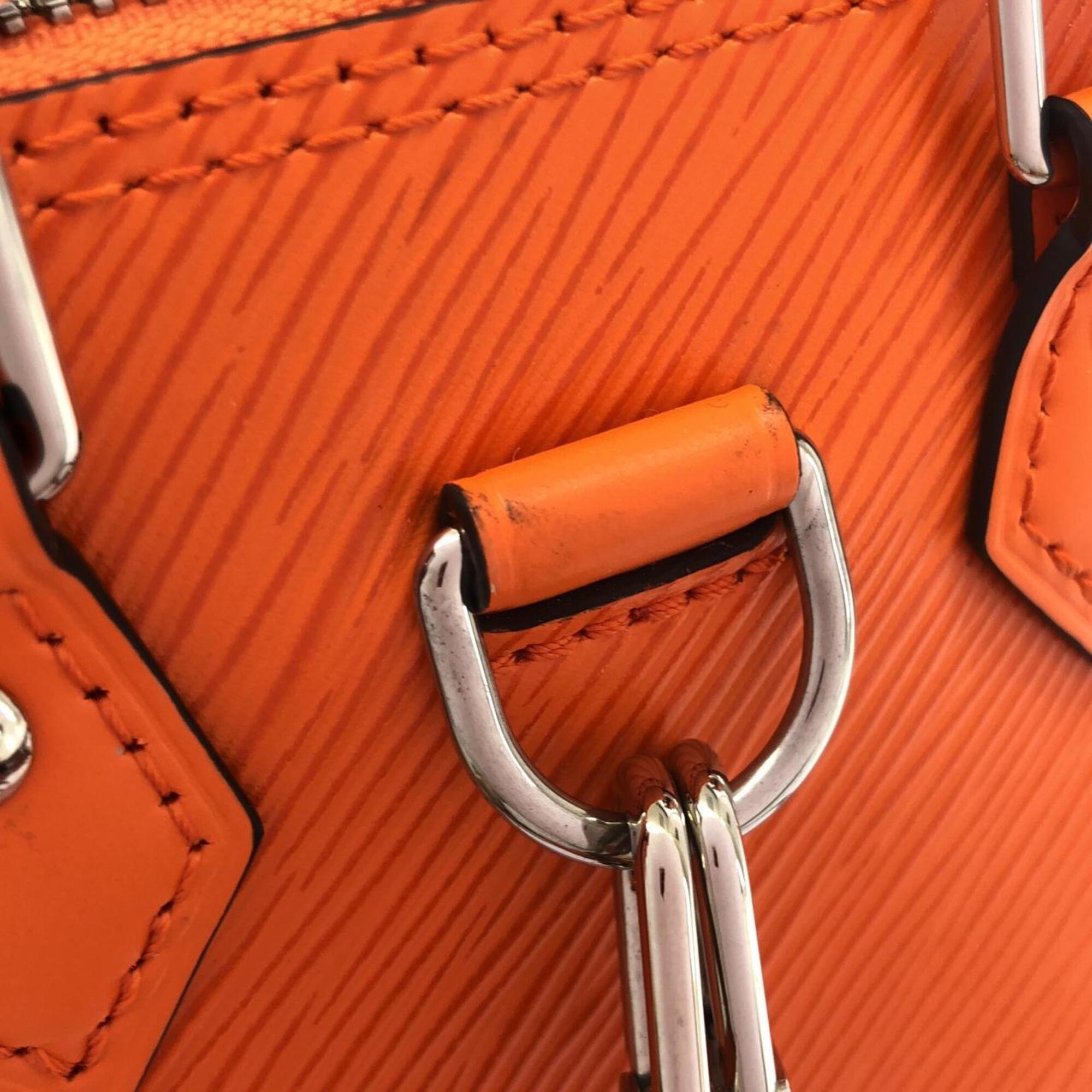 Louis Vuitton Orange Leather Backpack (Pre-Owned)