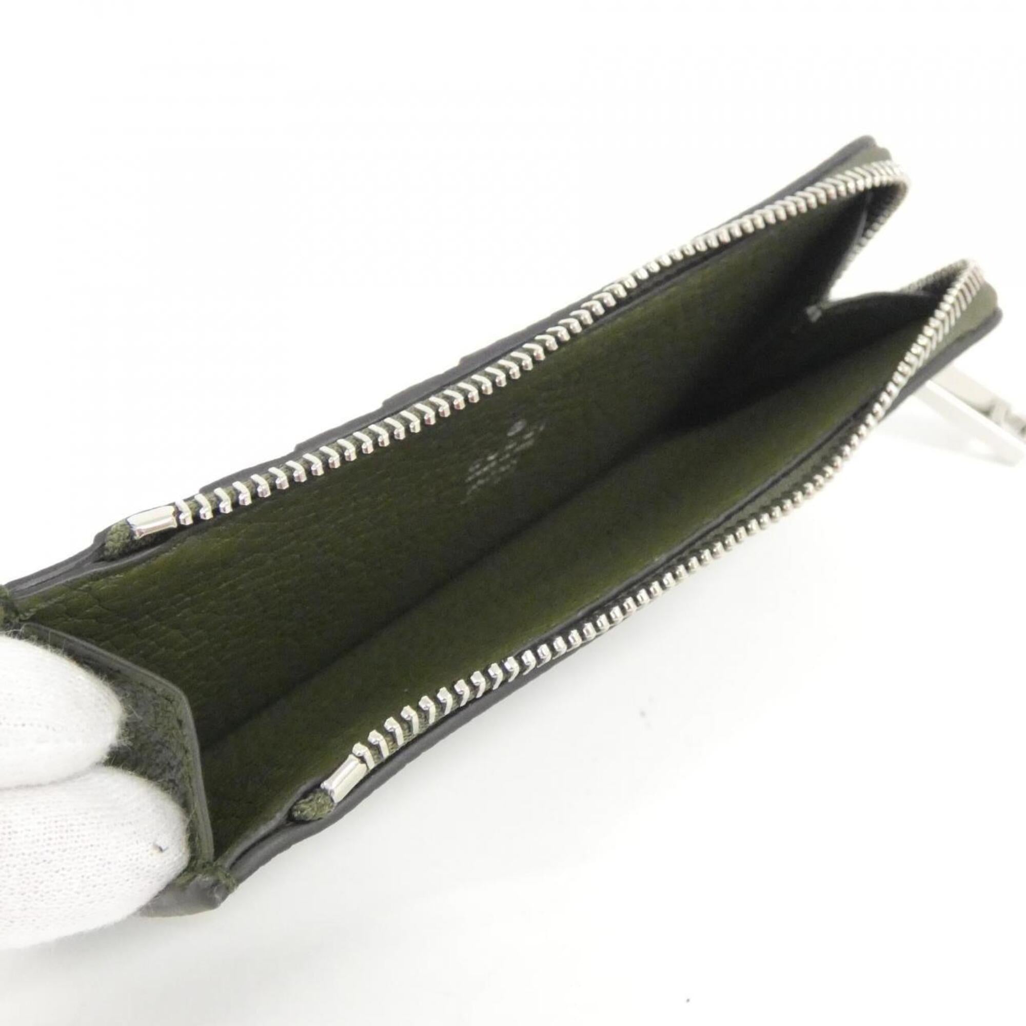 Gucci Green Leather Coin Purse/Coin Case (Pre-Owned)