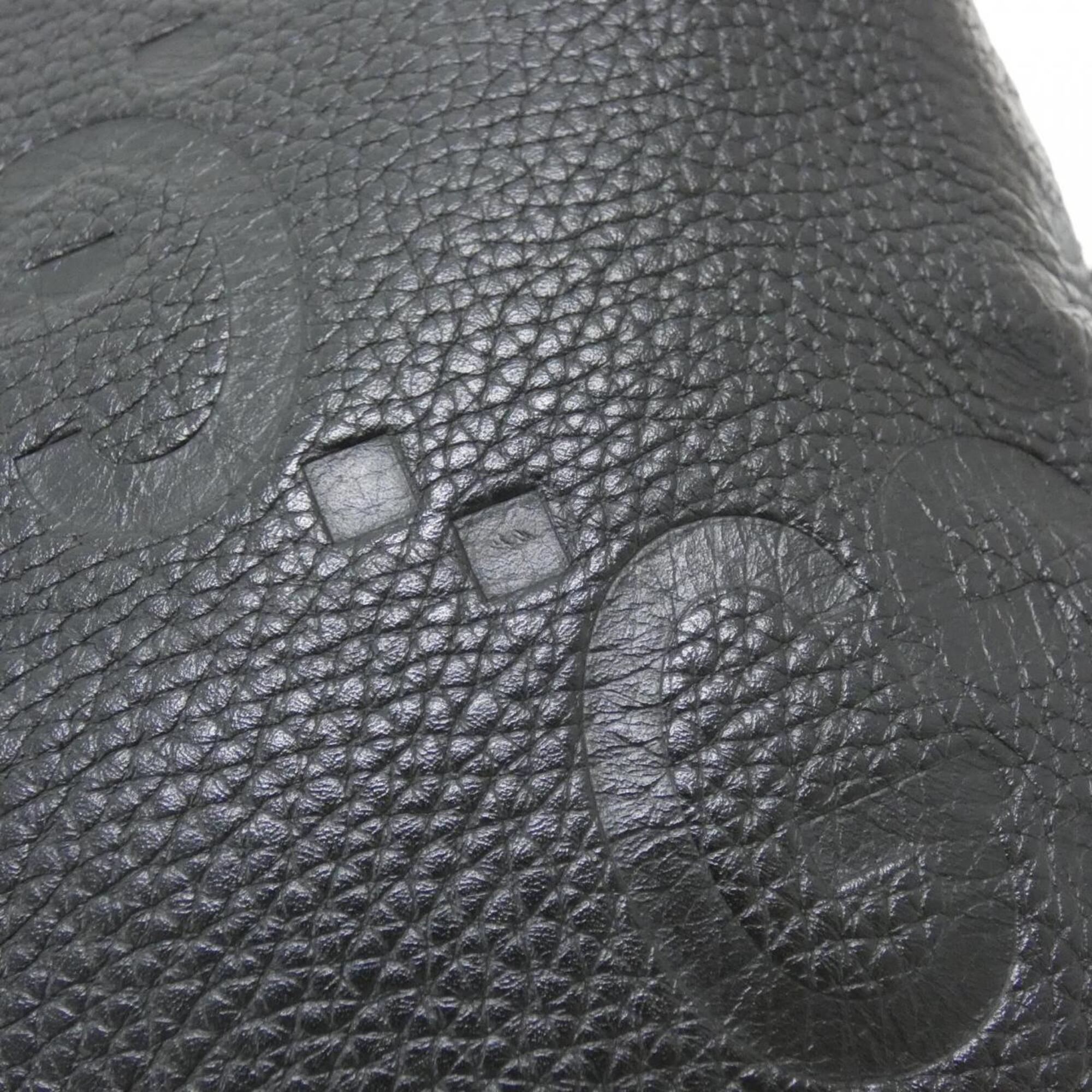 Gucci Black Gg Leather Shoulder Bag (Pre-Owned)