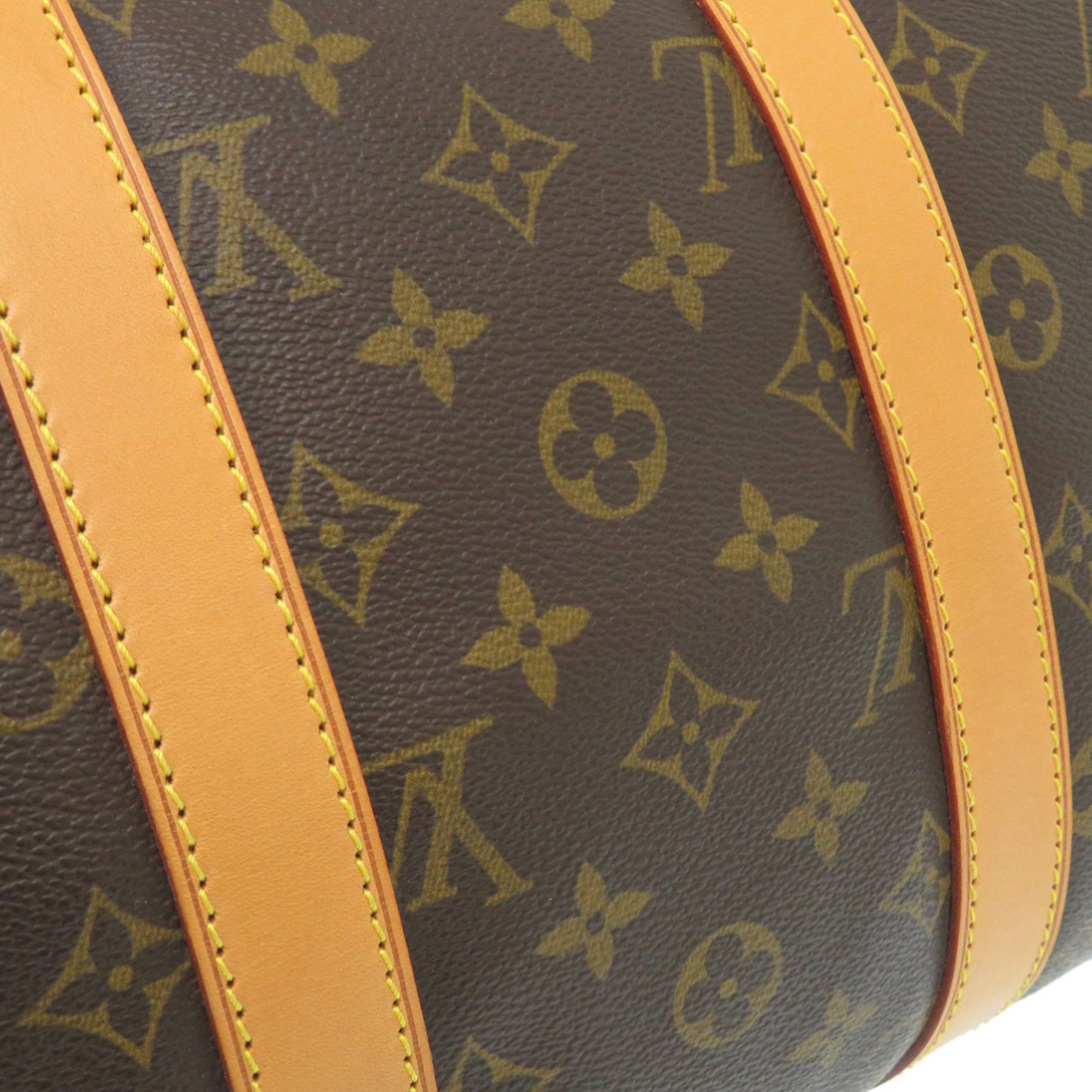 Louis Vuitton Brown Monogram Canvas Boston Bag (Pre-Owned)