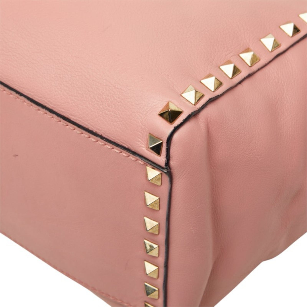 Valentino Pink Leather Handbag Shoulder Bag (Pre-Owned)