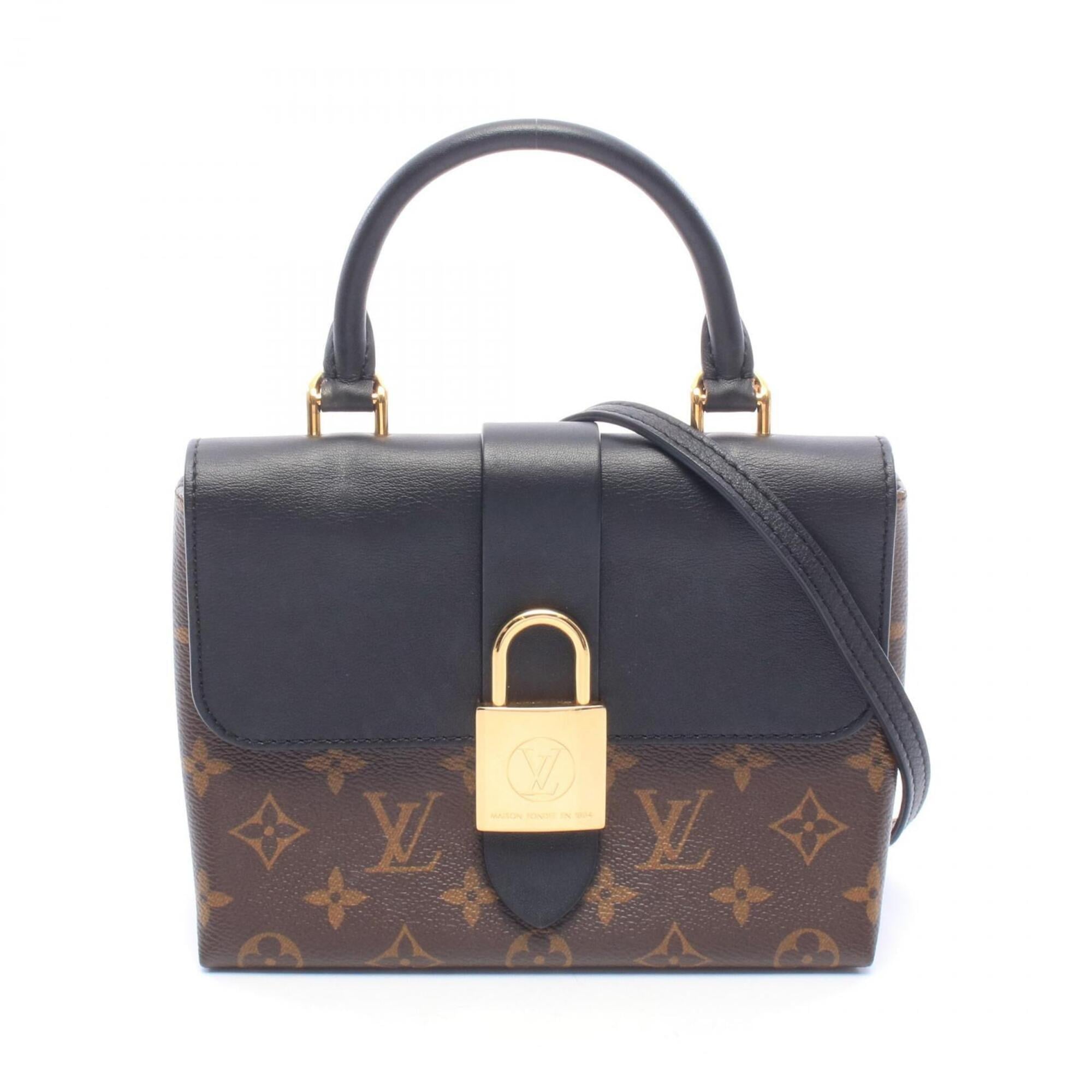 Louis Vuitton Black Brown Monogram Noir Monogram Leather Handbag (Pre-Owned)