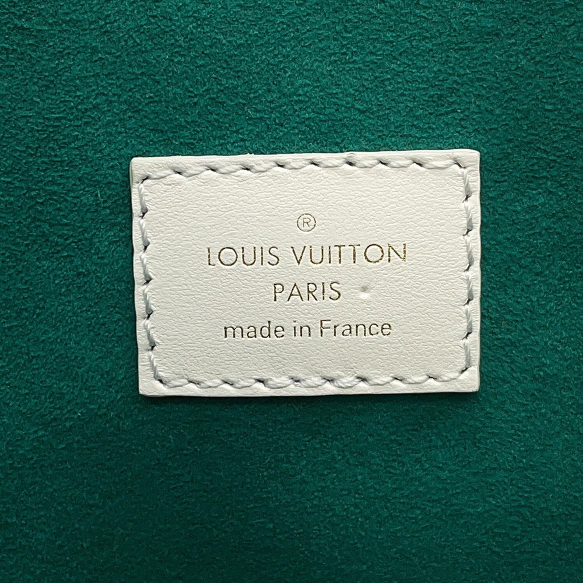 Louis Vuitton Monogram White Leather Monogram Handbag Shoulder Bag (Pre-Owned)