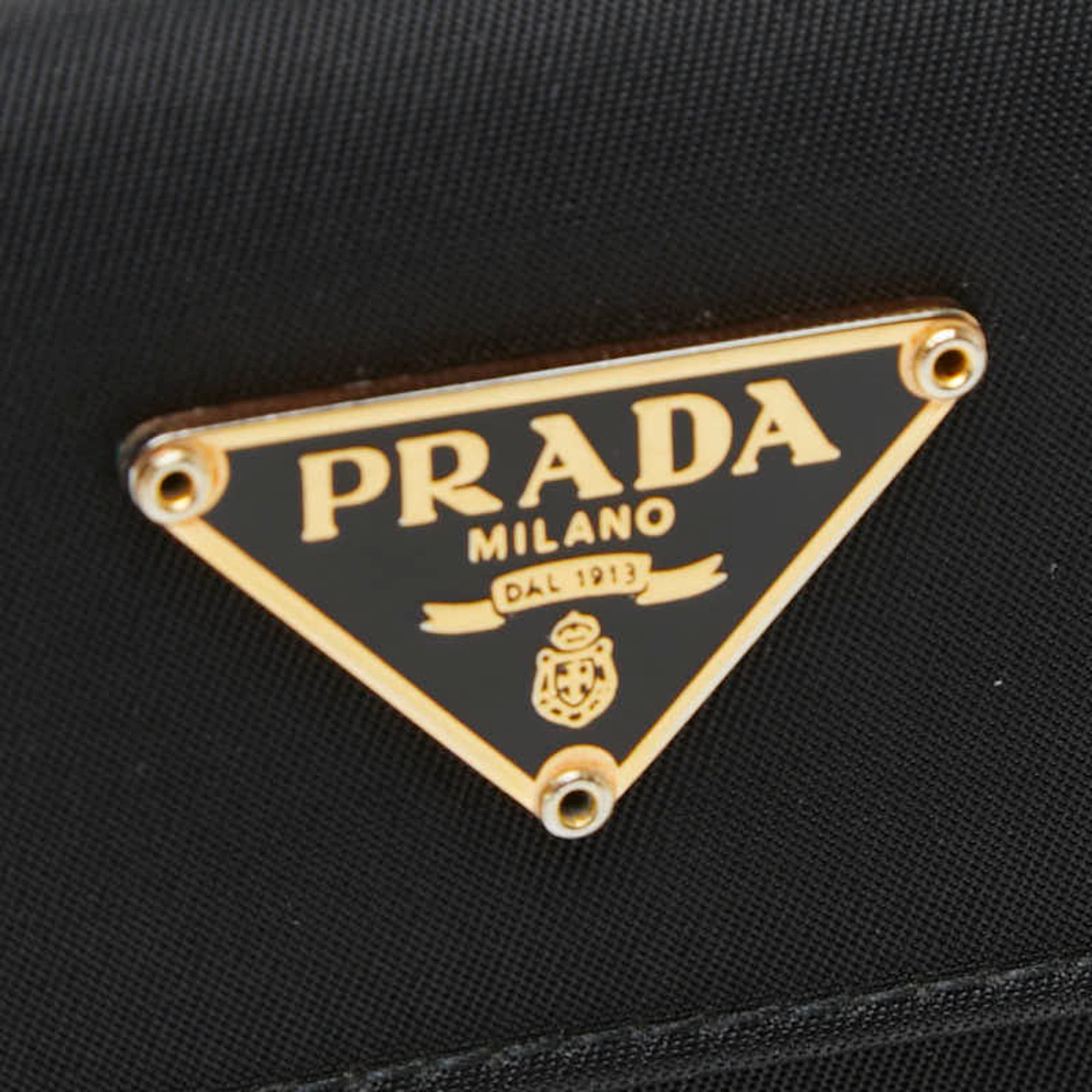Prada Black Nylon Wallet (Bi-Fold) (Pre-Owned)