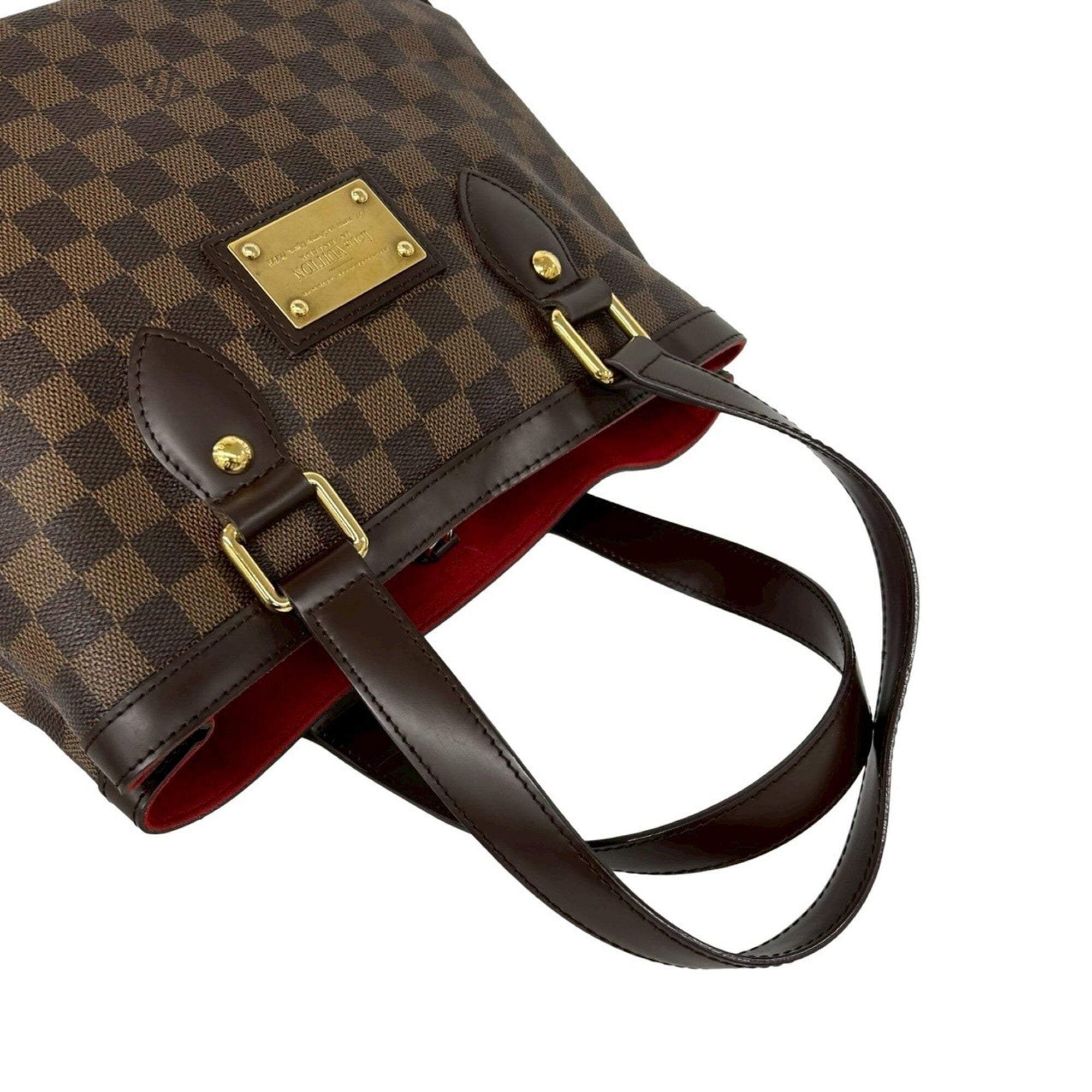 Louis Vuitton Brown Leather Pvc Handbag Tote Bag (Pre-Owned)