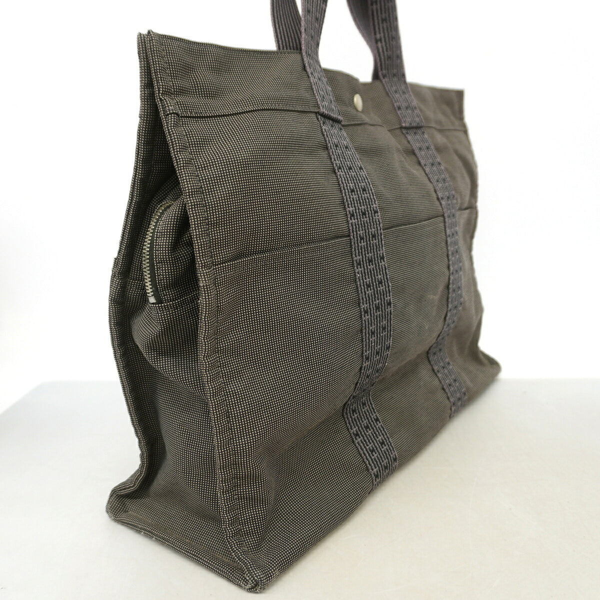 Hermes Gray Nylon Tote Bag (Pre-Owned)