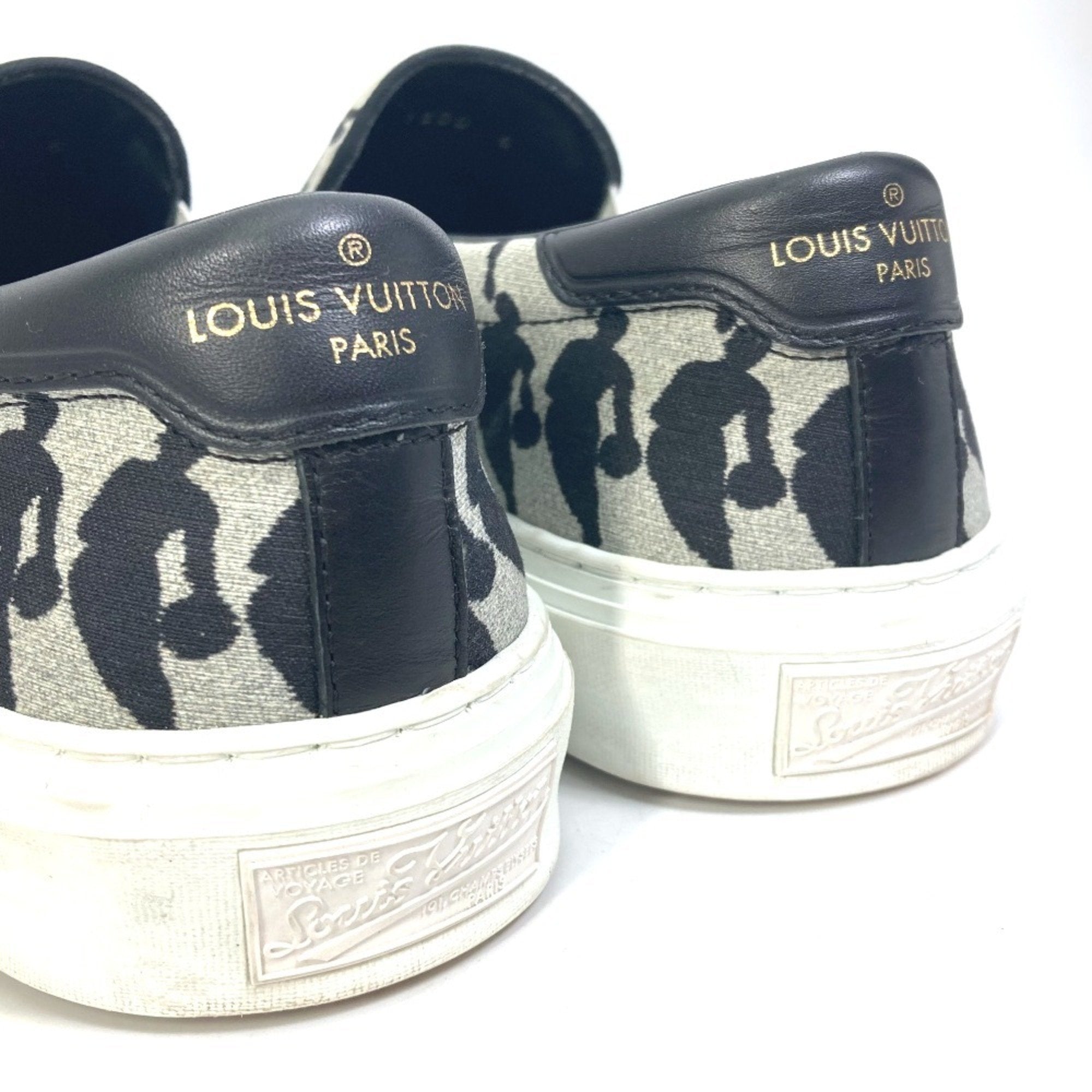 Louis Vuitton Black Gray Sneakers (Pre-Owned)