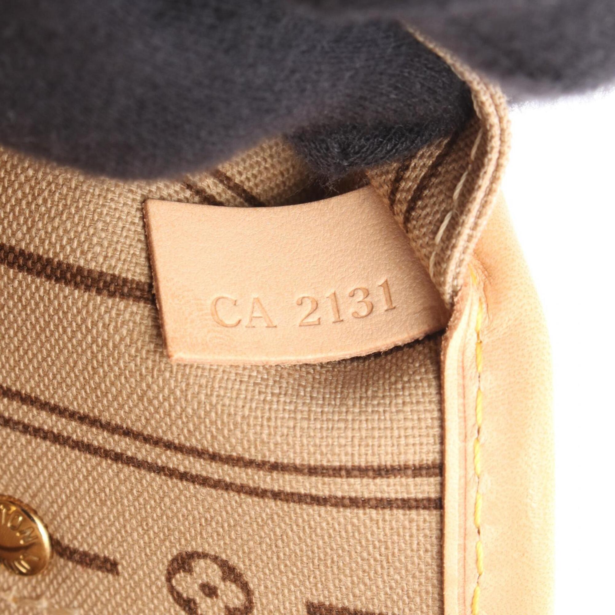 Louis Vuitton Brown Pvc Coated Canvas Leather Tote Bag (Pre-Owned)