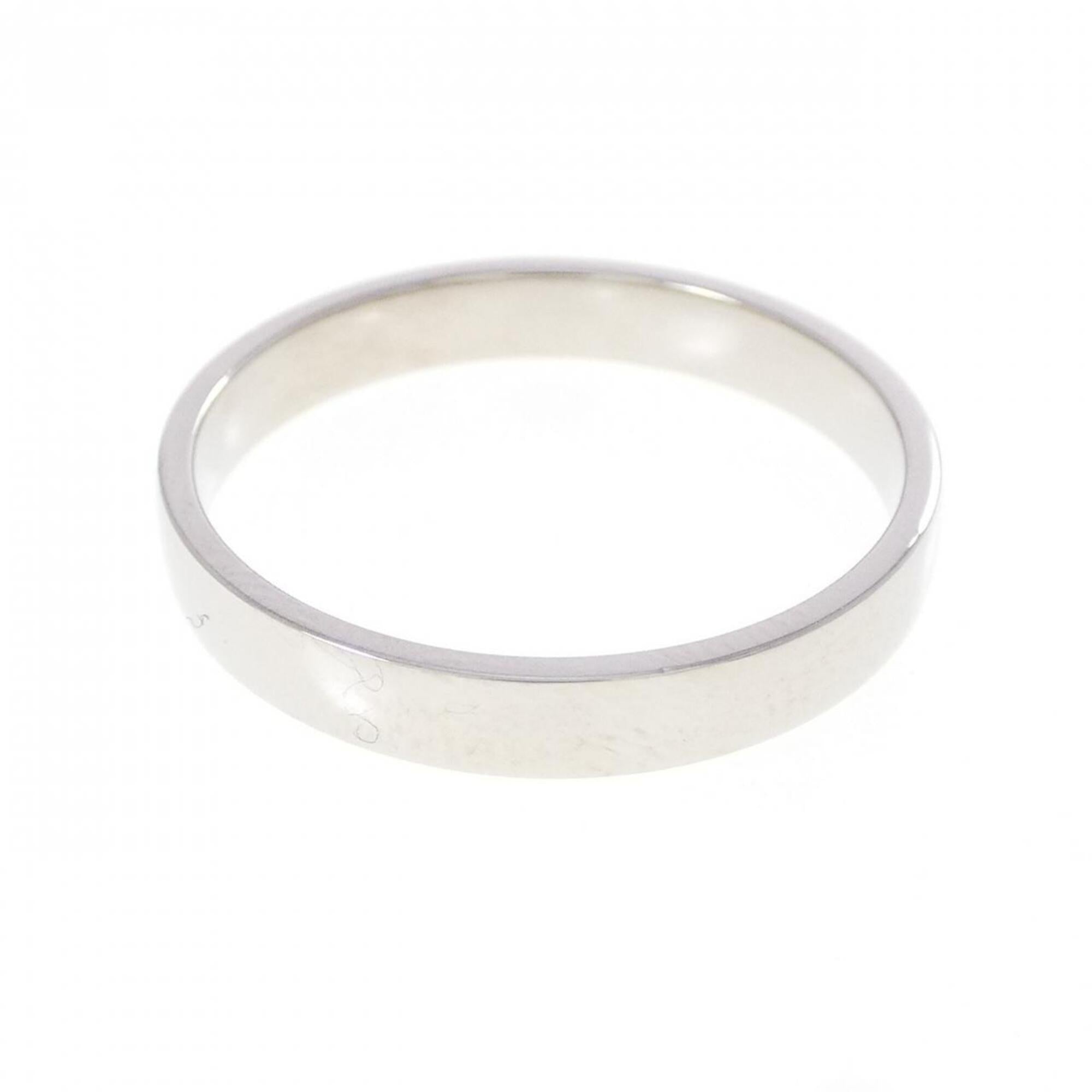 Chanel Platinum 950 Band Ring (Pre-Owned)