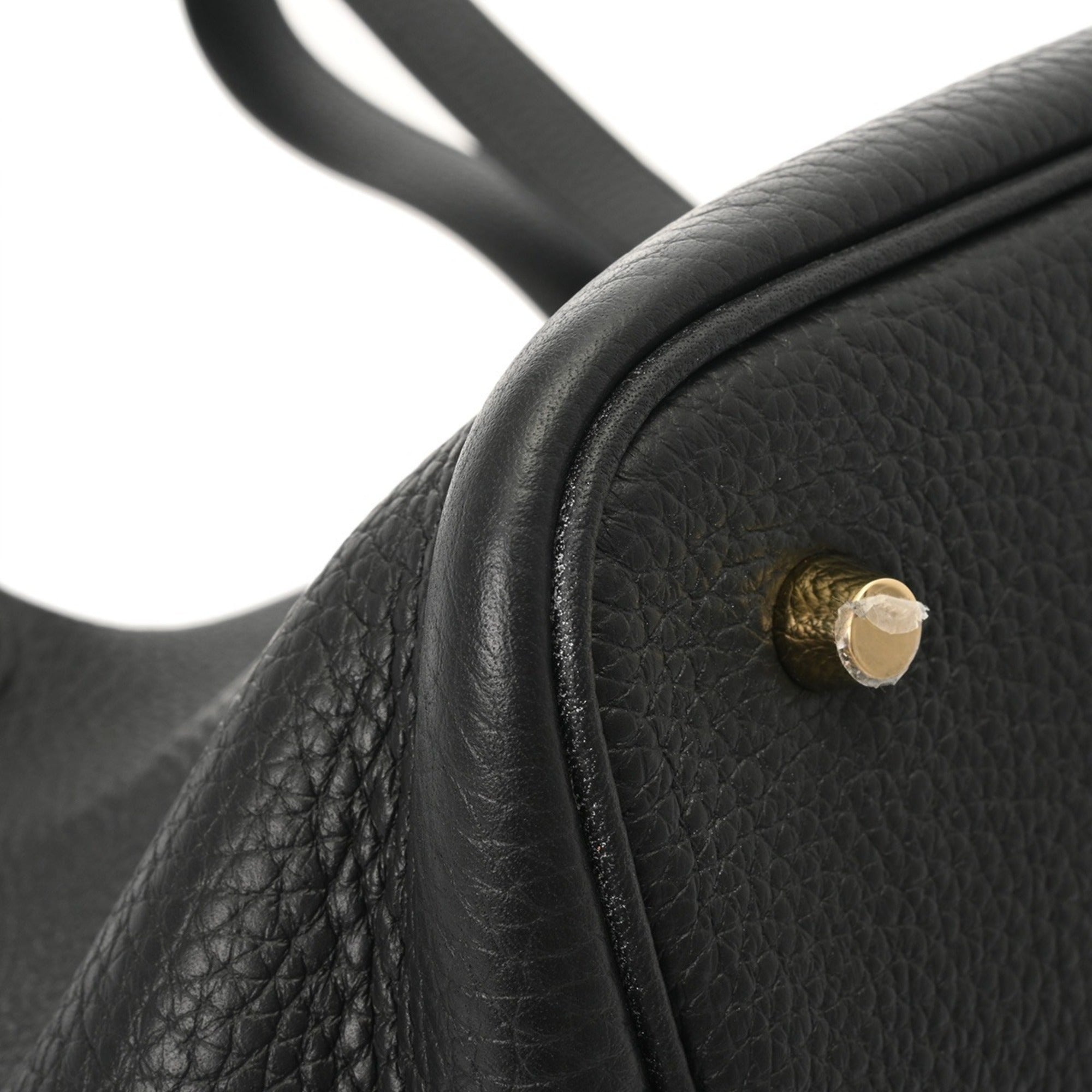 Hermes Black Taurillon Clemence Leather Handbag (Pre-Owned)