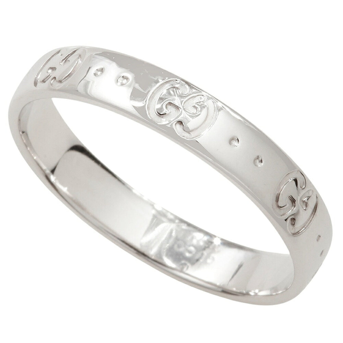 Gucci White Gold (18K) Band Ring (Pre-Owned)