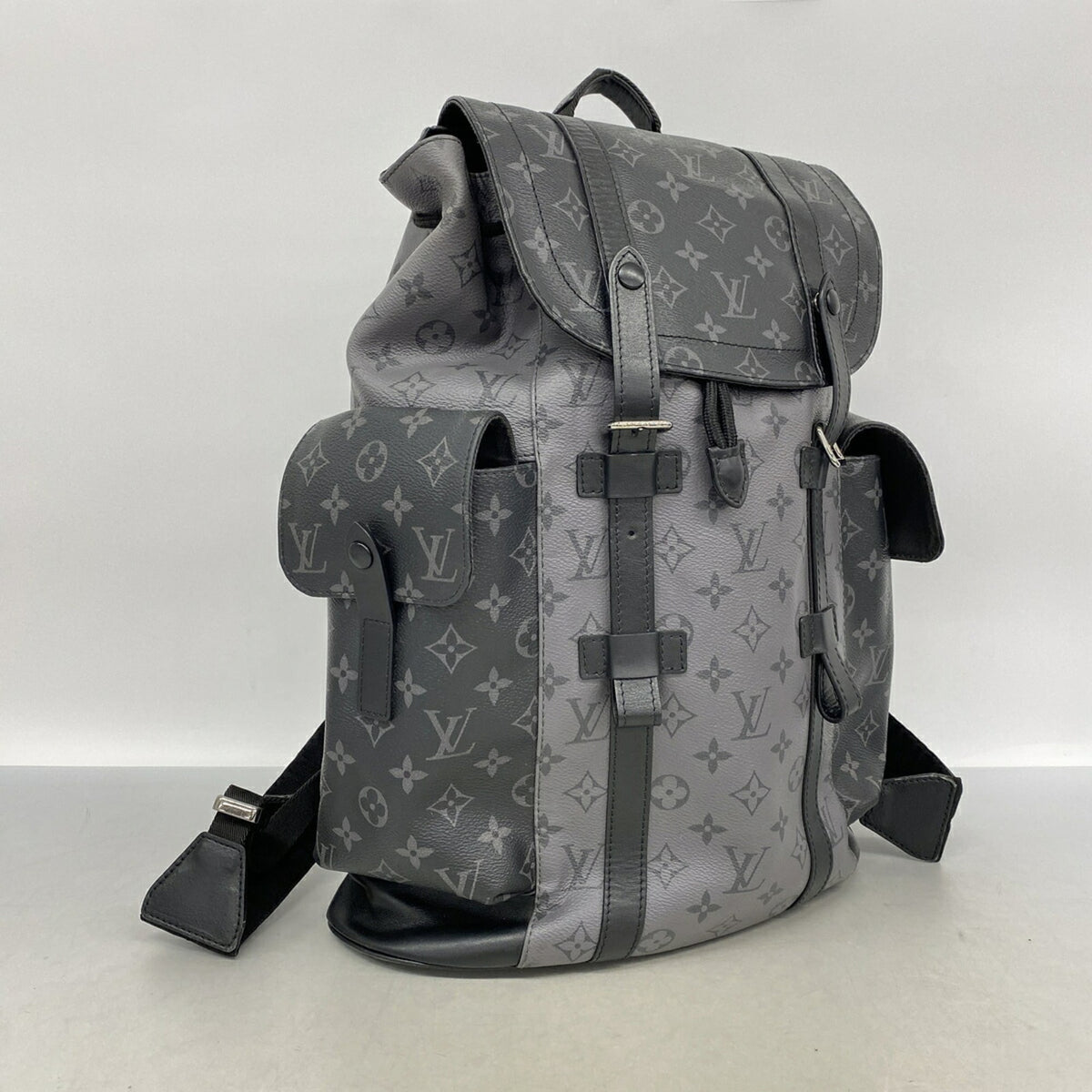 Louis Vuitton Black Gray Backpack (Pre-Owned)