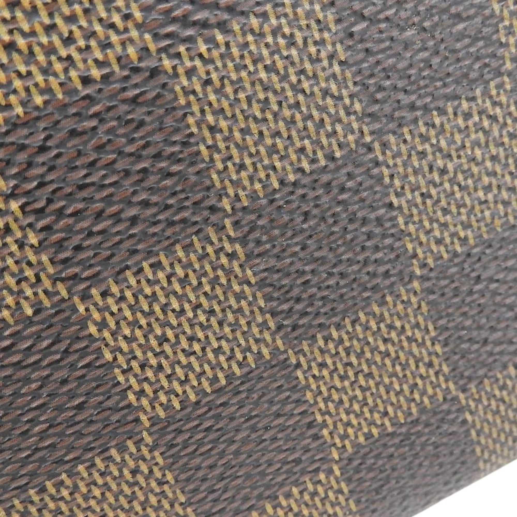 Louis Vuitton Damier Canvas Ebene Pvc Long Wallet (Bi-Fold) (Pre-Owned)