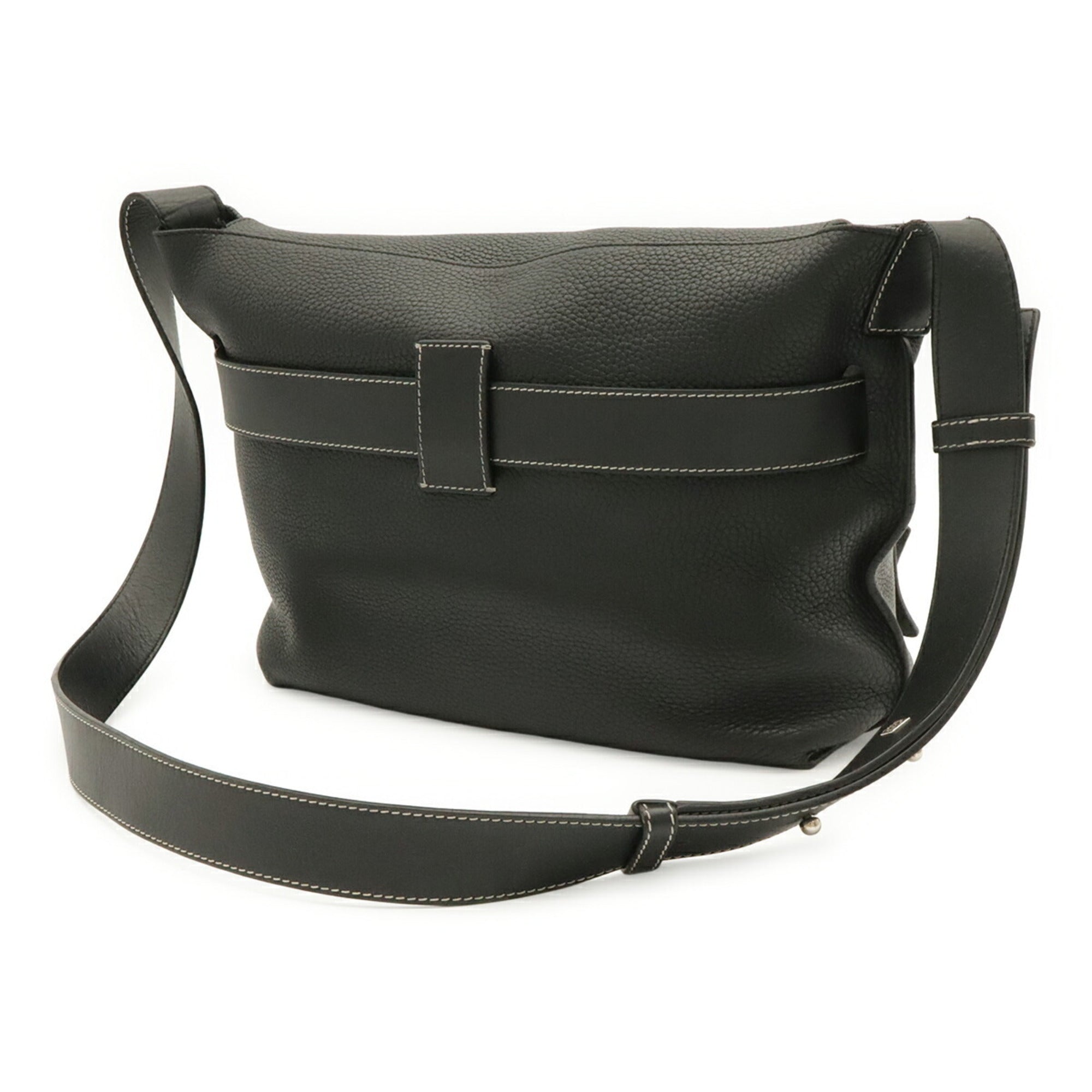 Loewe Black Leather Shoulder Bag (Pre-Owned)