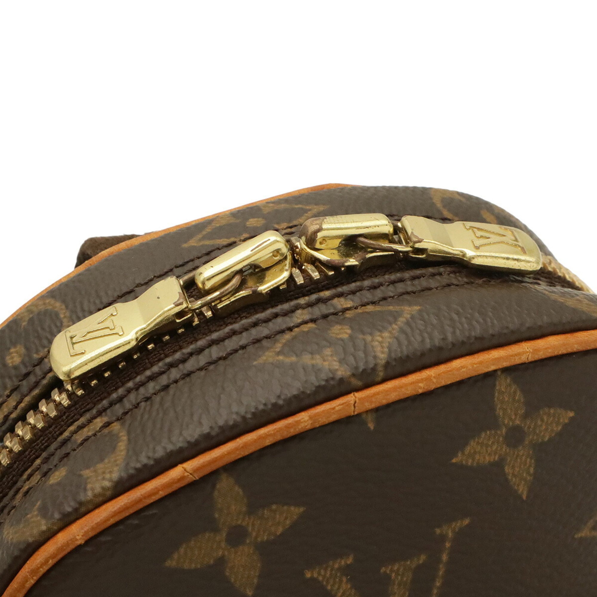 Louis Vuitton Brown Monogram Canvas Pvc Coated Canvas Pochette Shoulder Bag Sling Bag (Pre-Owned)