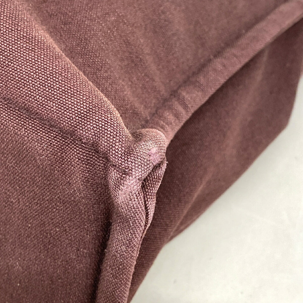 Hermes Bordeaux Canvas Tote Bag (Pre-Owned)