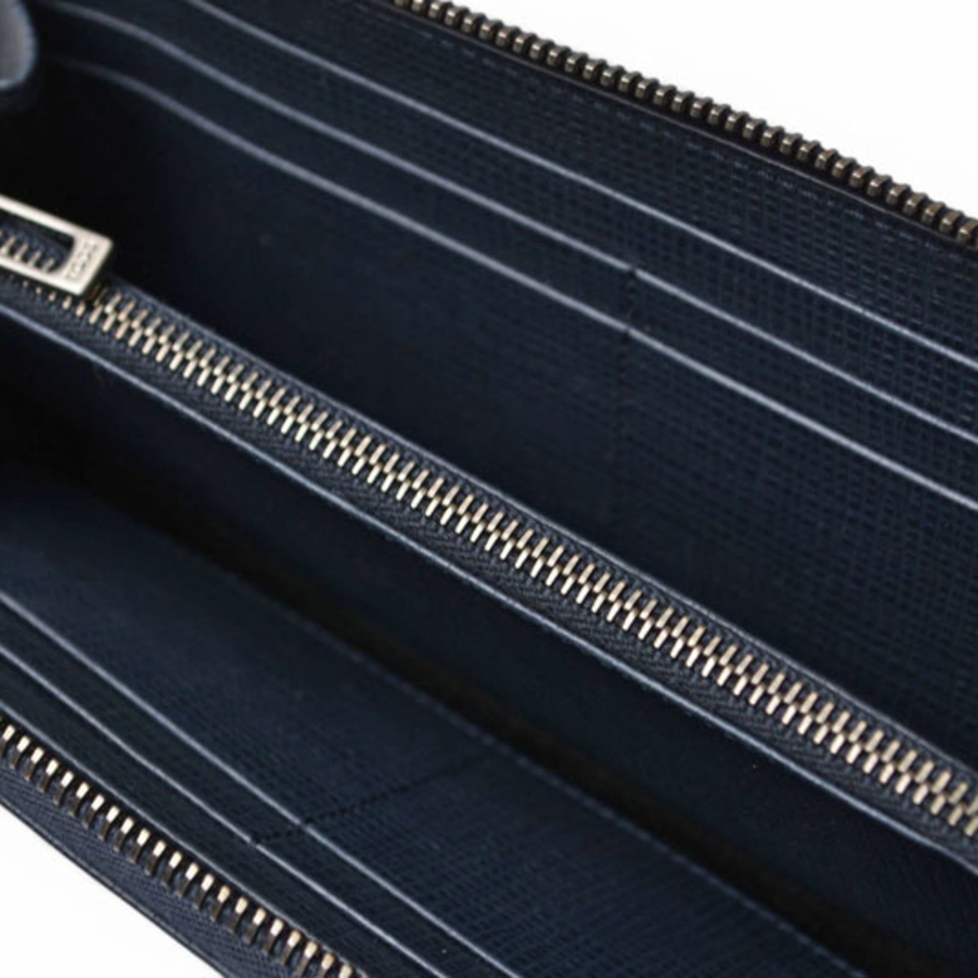 Tod's Navy Leather Long Wallet (Bi-Fold) (Pre-Owned)