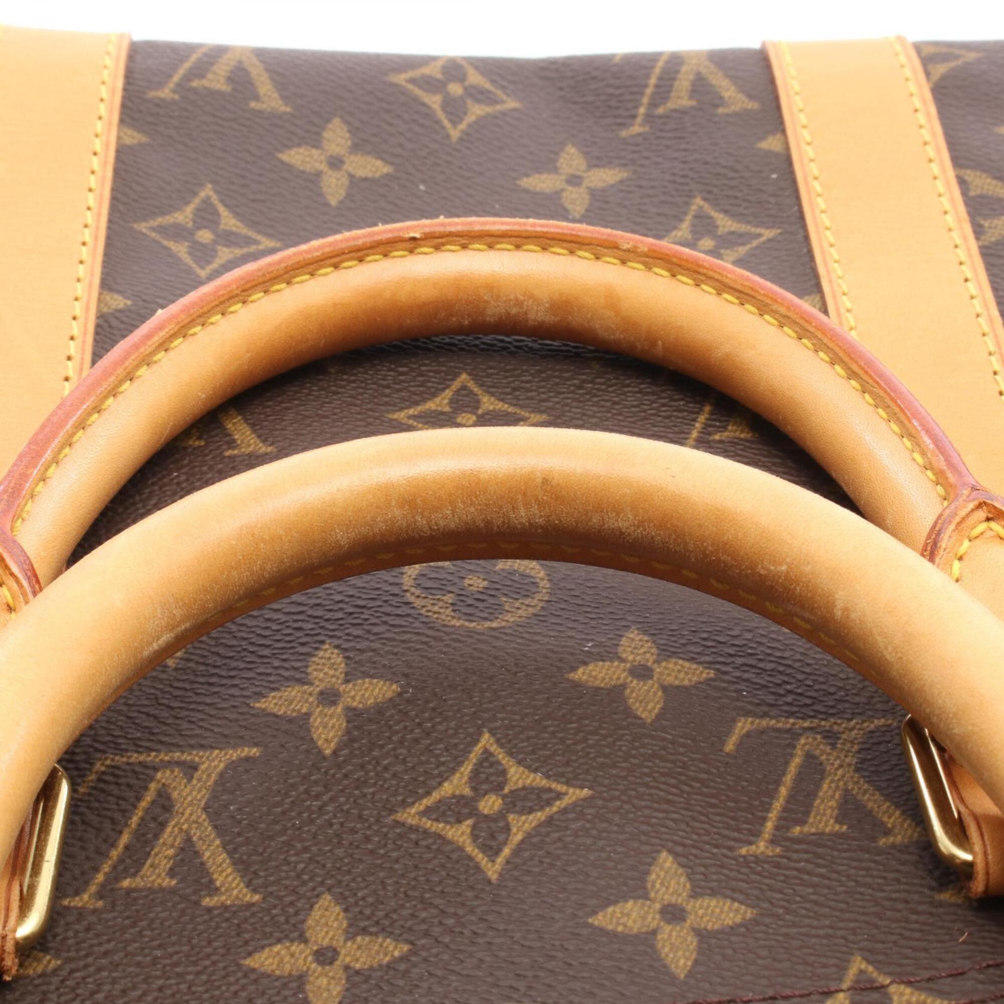 Louis Vuitton Brown Monogram Monogram Leather Boston Bag Handbag (Pre-Owned)
