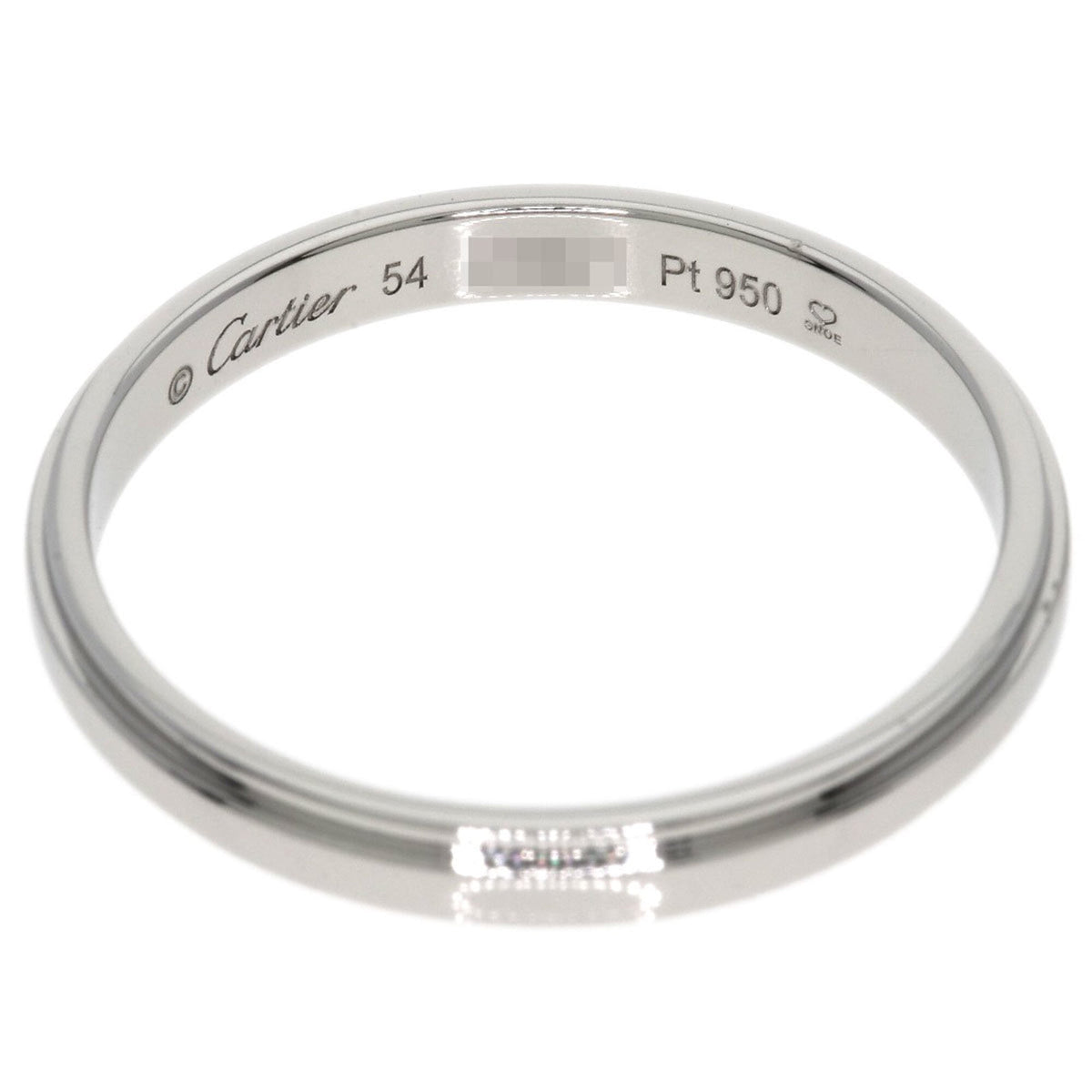 Cartier Platinum 950 Band Ring (Pre-Owned)