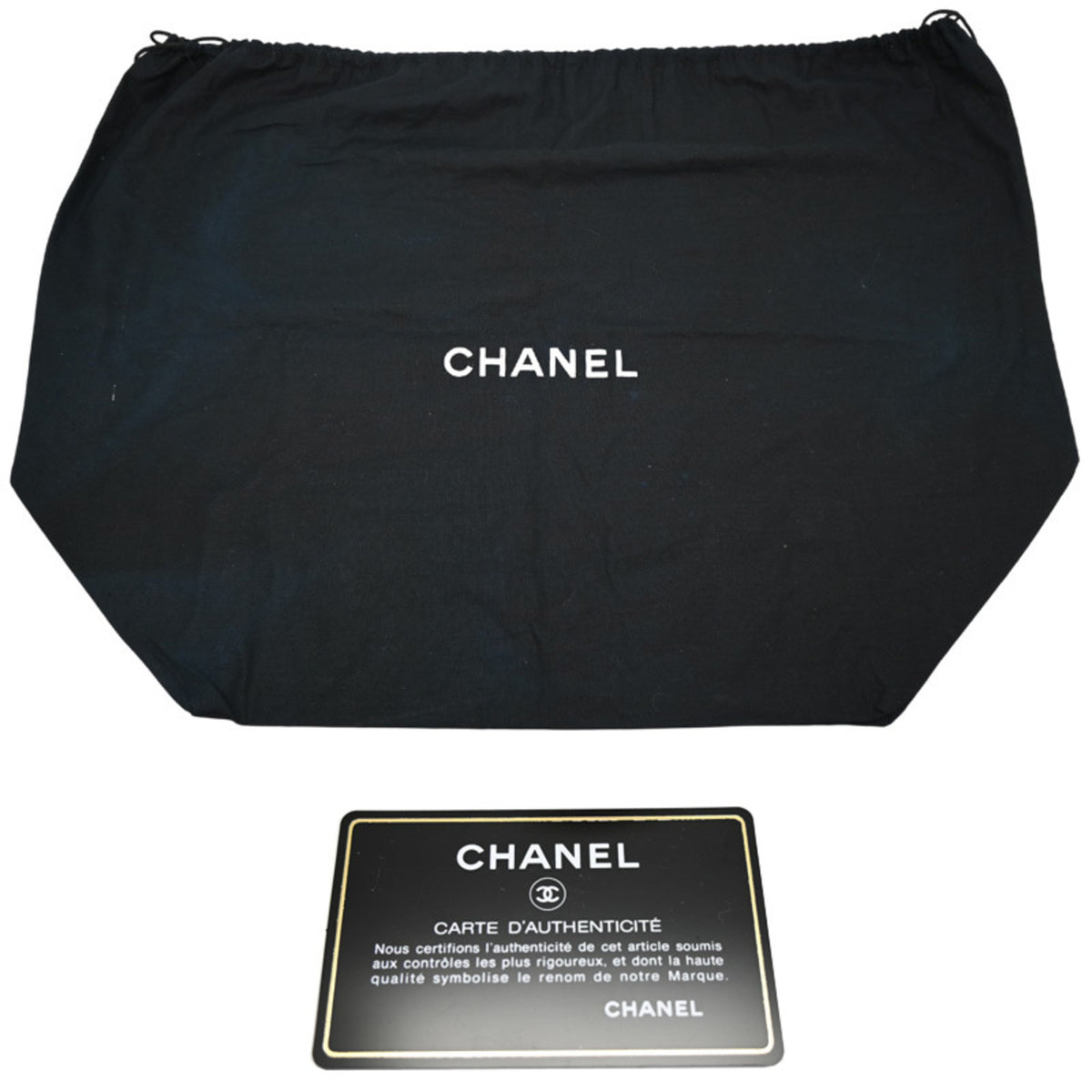 Chanel Black Pink Canvas Pile Fabric Tote Bag (Pre-Owned)