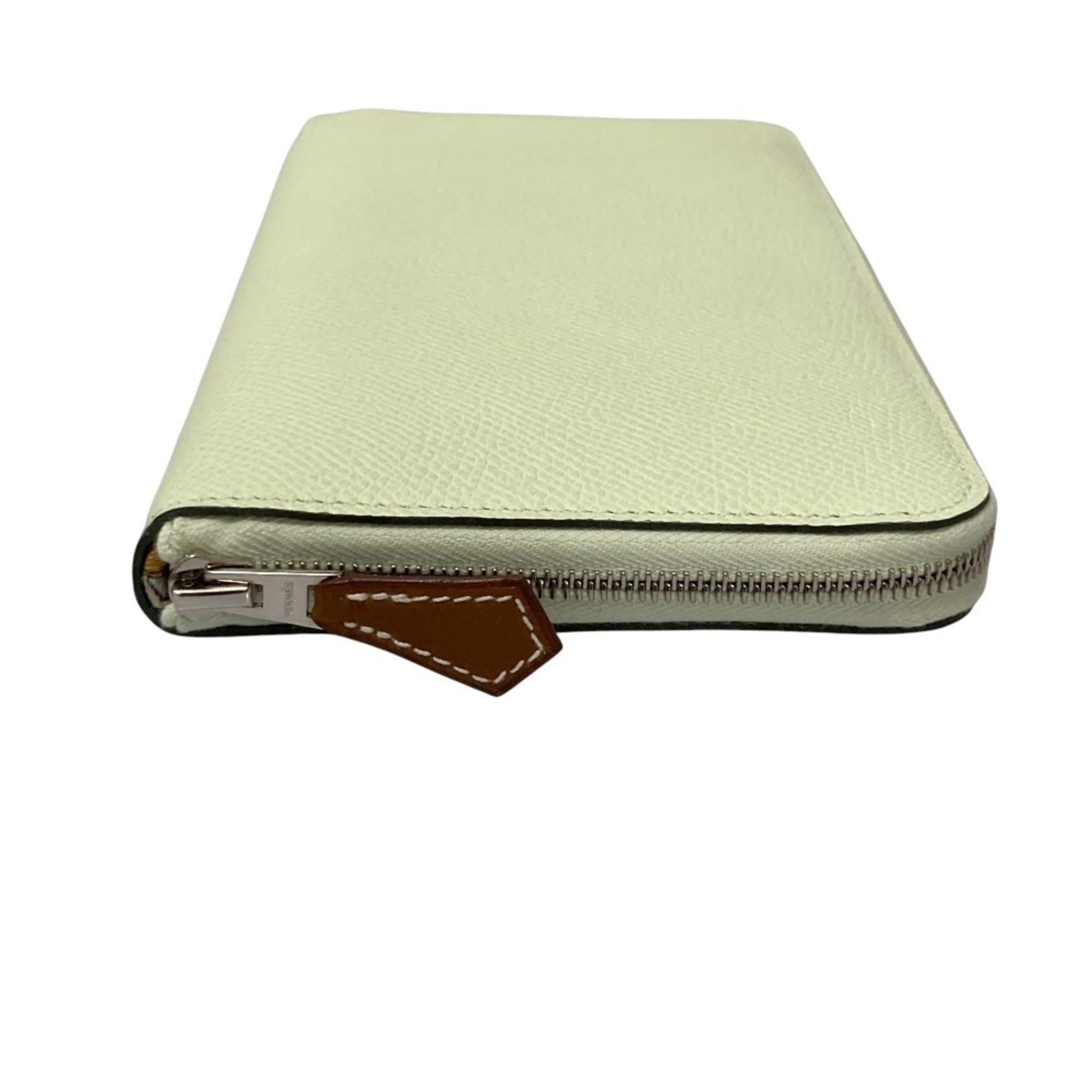 Hermes Silk'in Jaune Epsom Leather Long Wallet (Bi-Fold) (Pre-Owned)