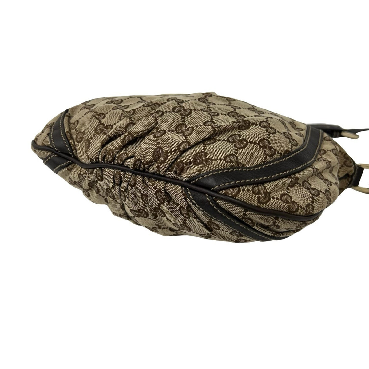 Gucci Brown Canvas Leather Crossbody Bag Shoulder Bag (Pre-Owned)