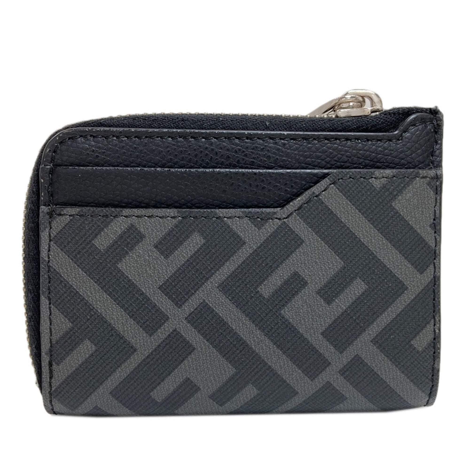 Fendi Gray Pvc Coin Purse/Coin Case (Pre-Owned)