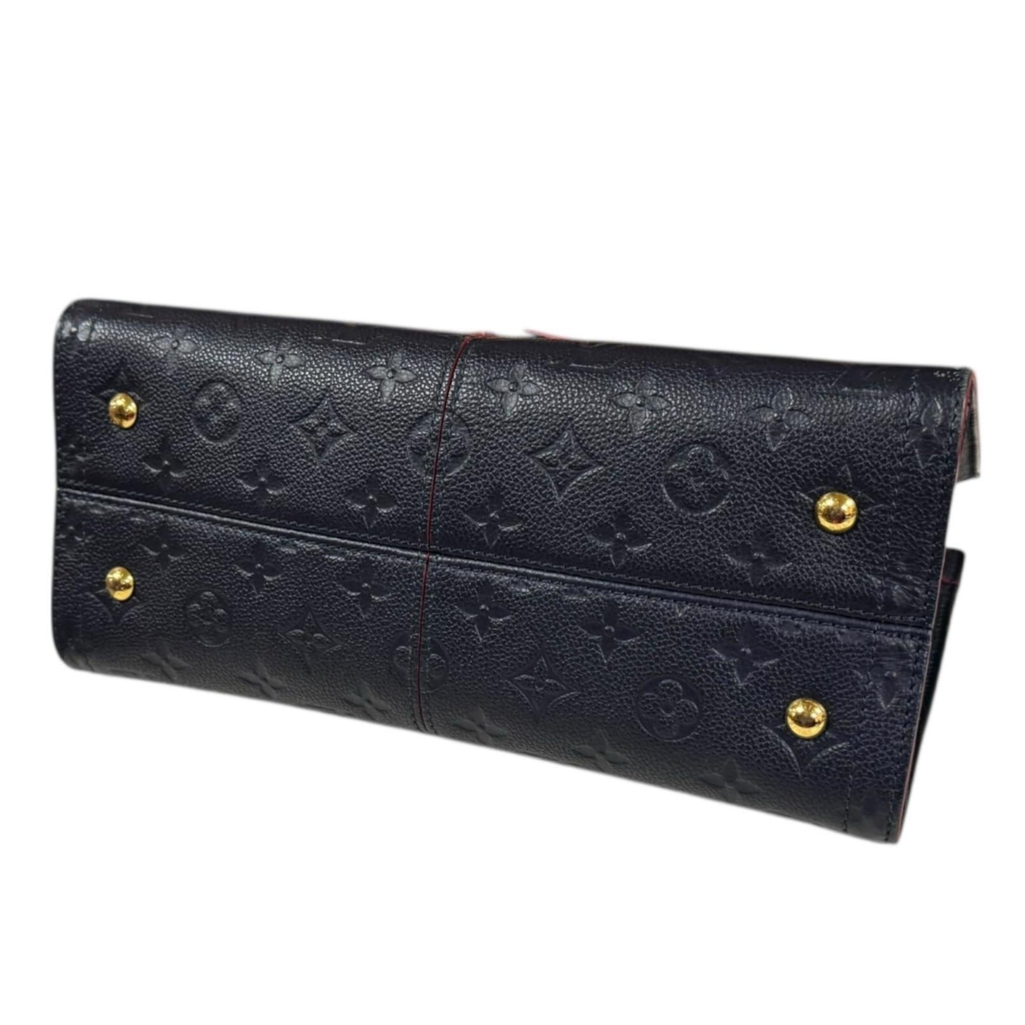 Louis Vuitton Marine Rouge Navy Monogram Empreinte Shoulder Bag (Pre-Owned)