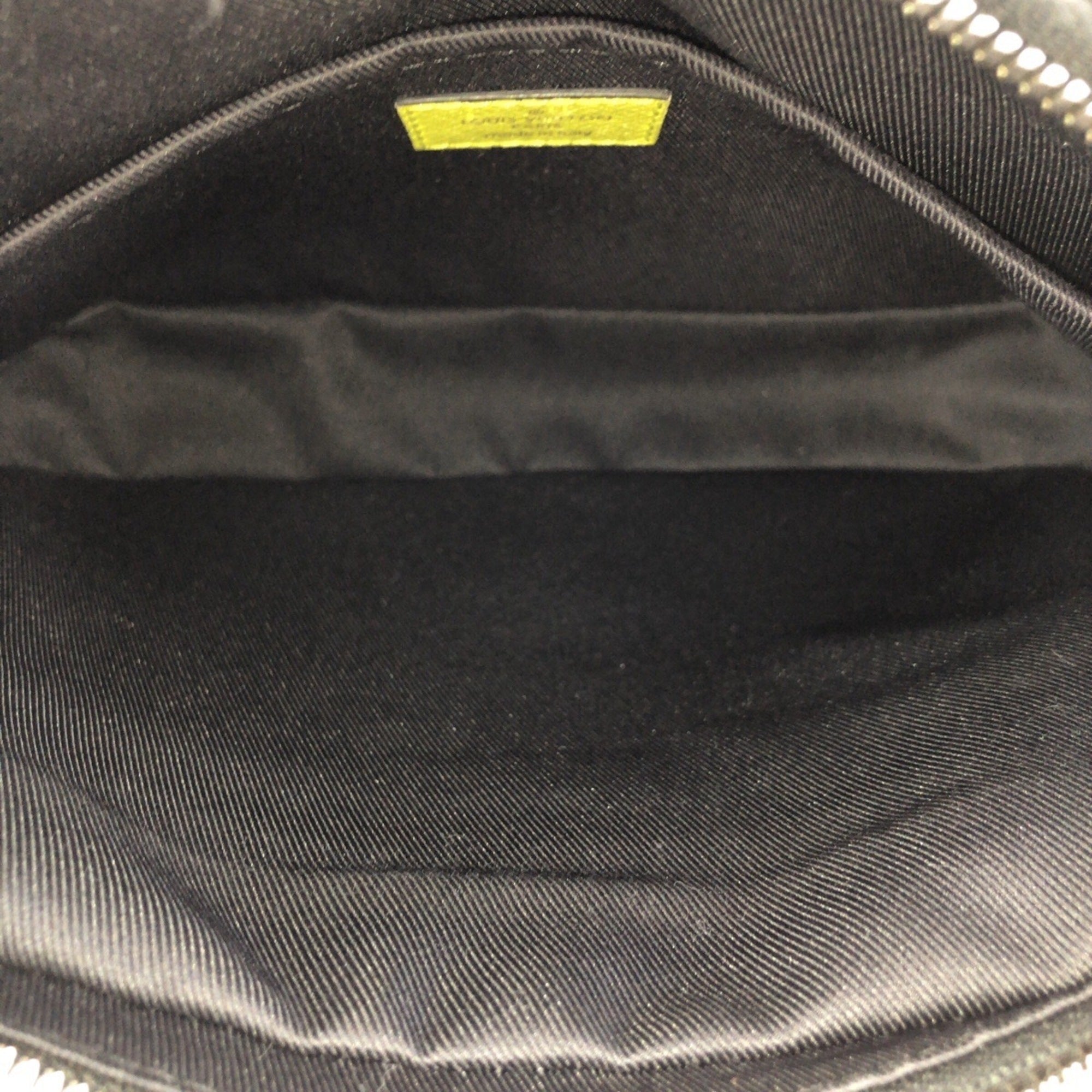 Louis Vuitton Black Yellow Pvc Messenger Bag Shoulder Bag (Pre-Owned)