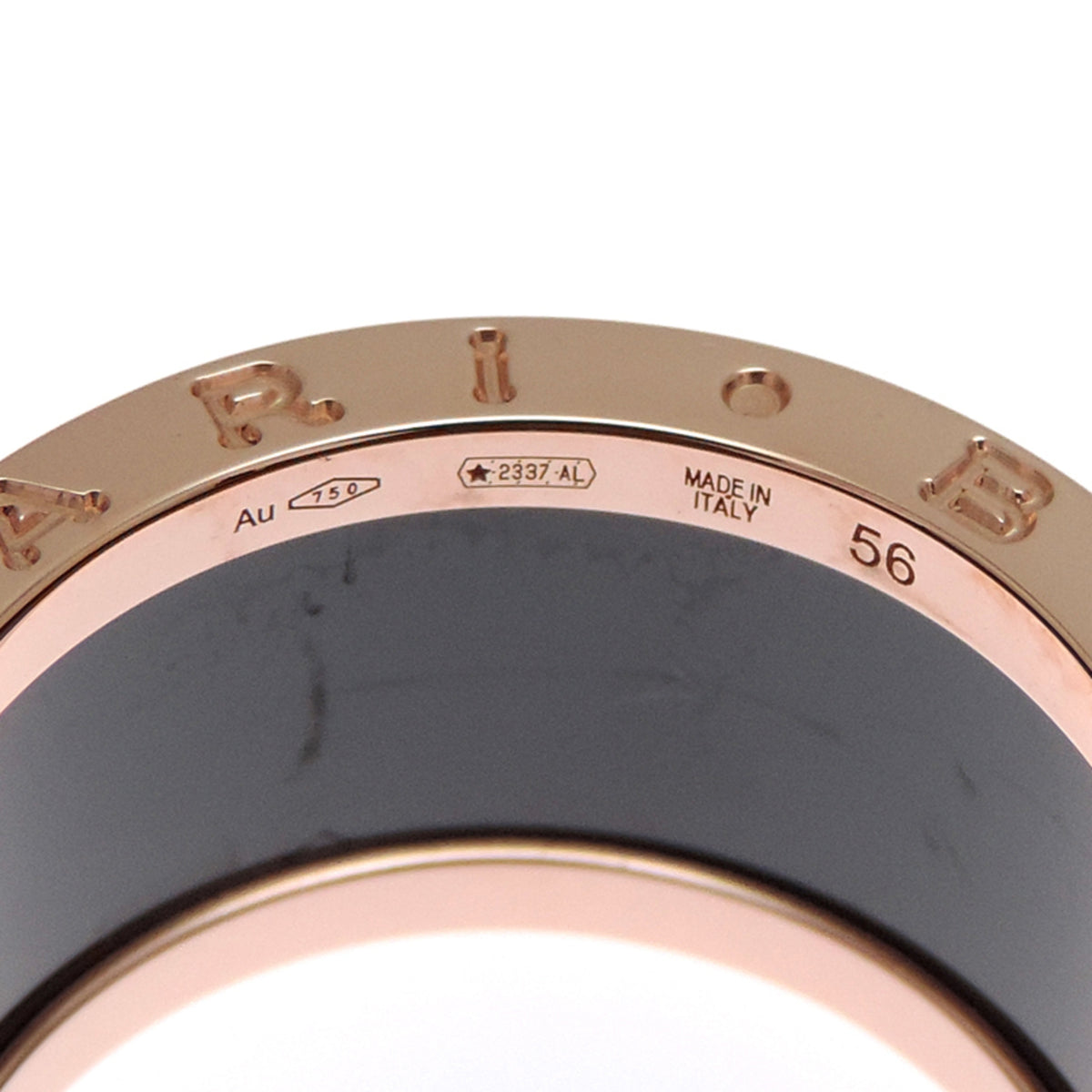 Bvlgari Pink Gold (18K) Ceramic Band Ring (Pre-Owned)