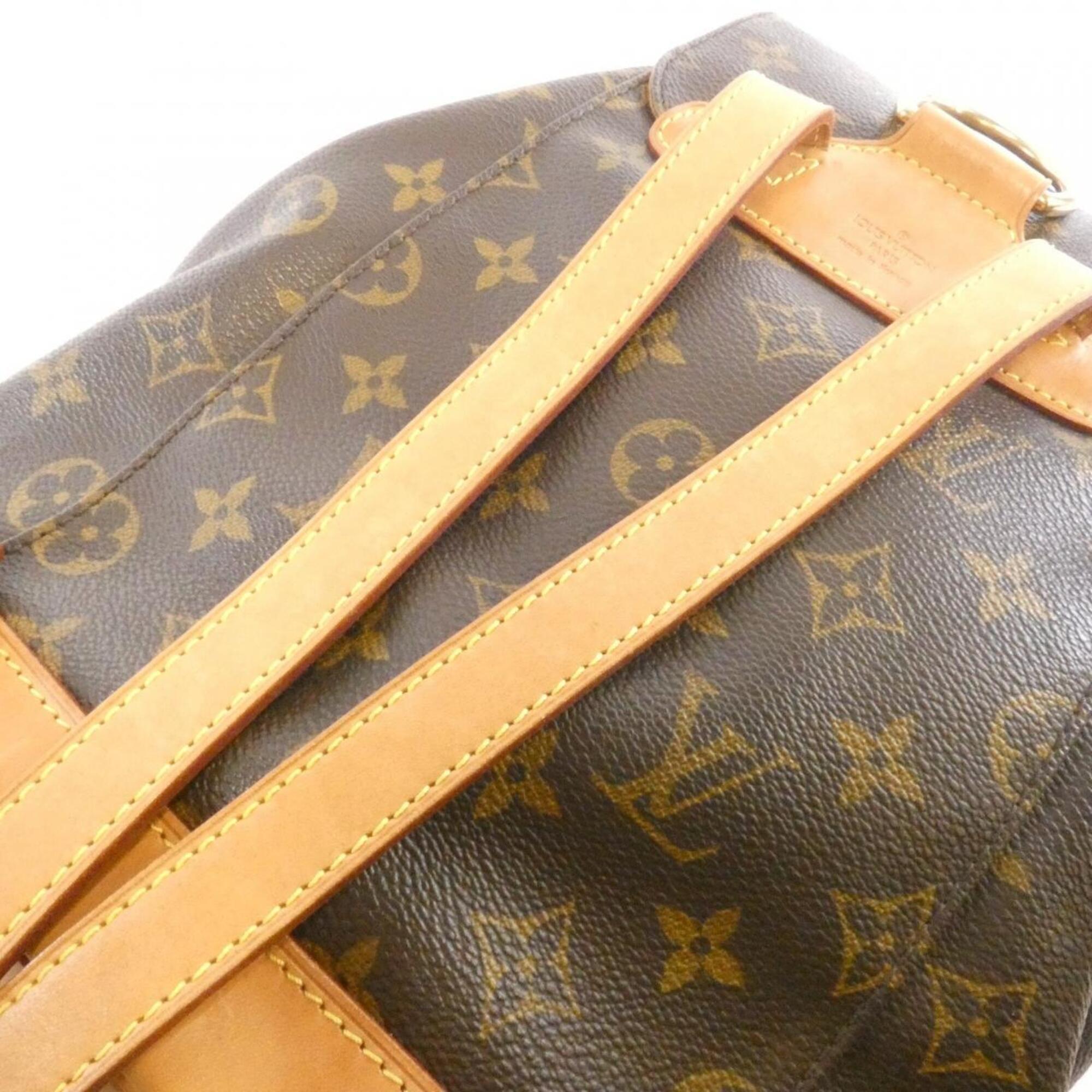 Louis Vuitton Marron Coated Canvas Backpack (Pre-Owned)