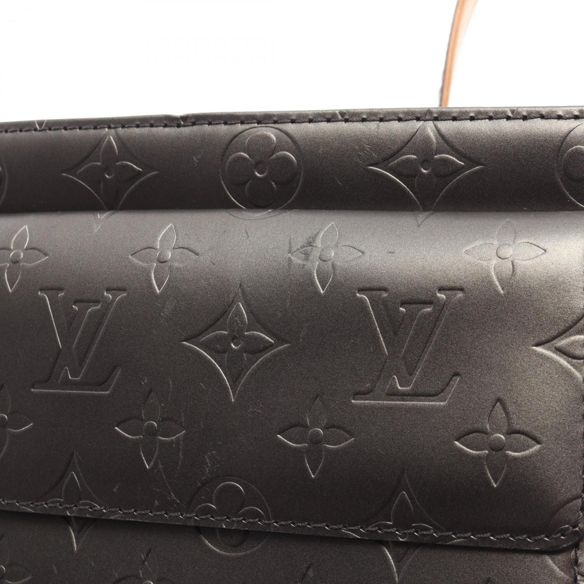 Louis Vuitton Monogram Mat Black Handbag Shoulder Bag (Pre-Owned)