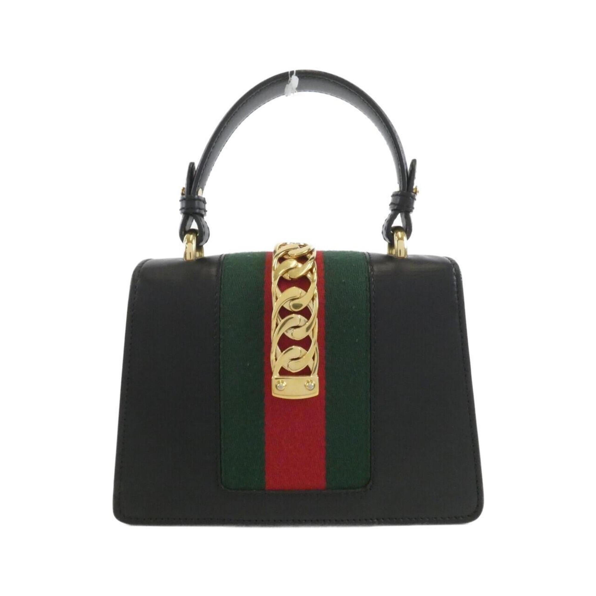 Gucci Black Leather Handbag (Pre-Owned)