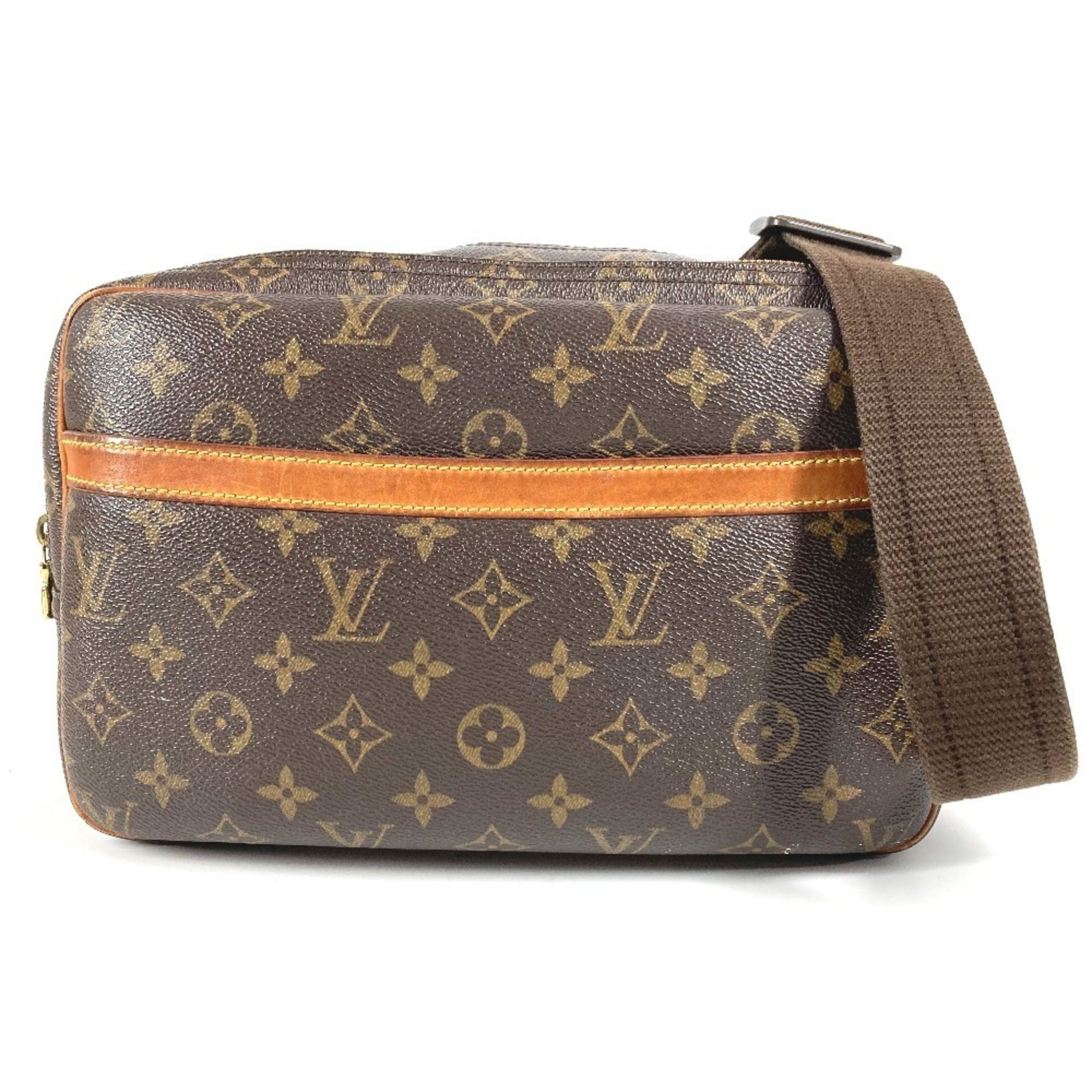 Louis Vuitton Brown Monogram Canvas Shoulder Bag (Pre-Owned)