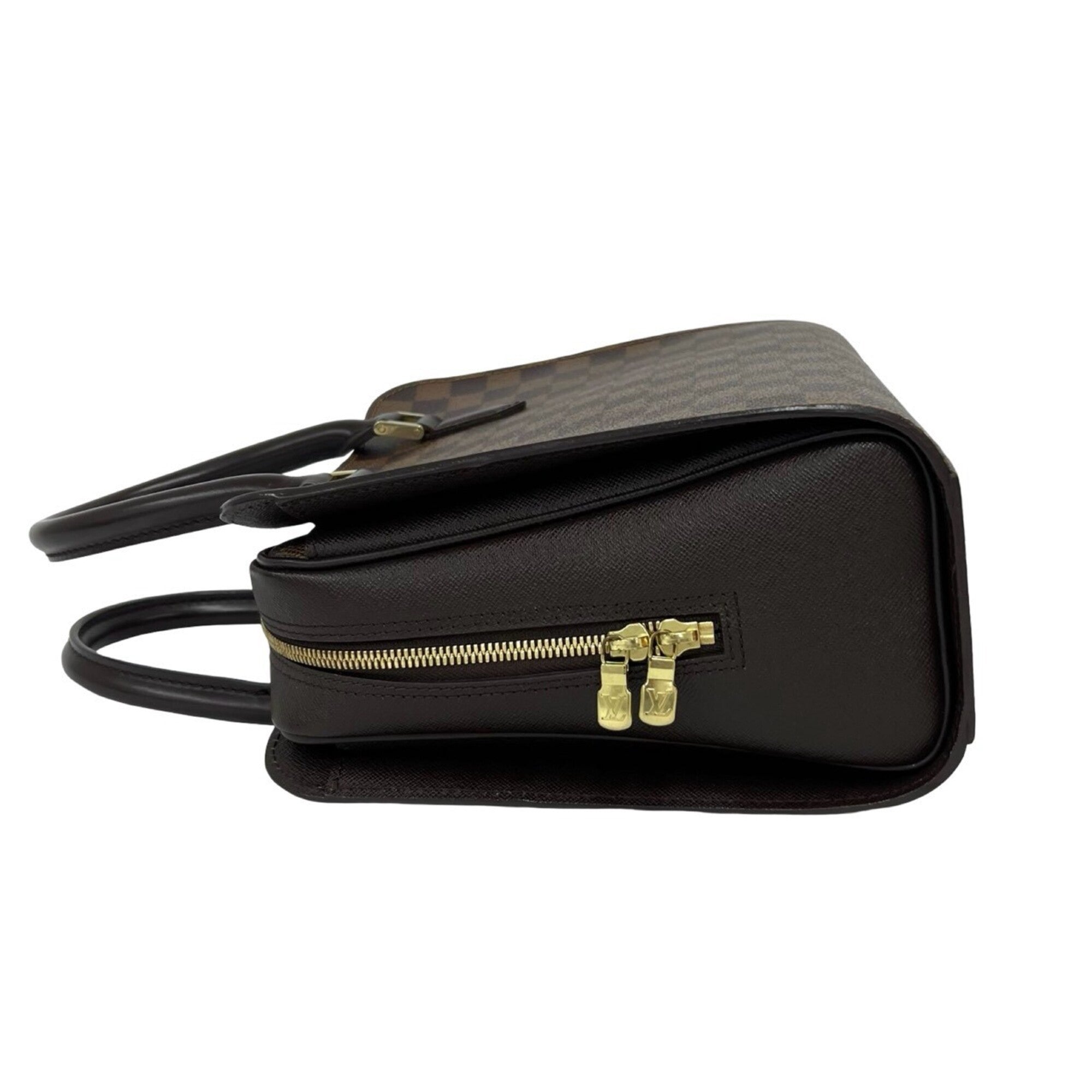 Louis Vuitton Brown Leather Pvc Boston Bag Handbag (Pre-Owned)